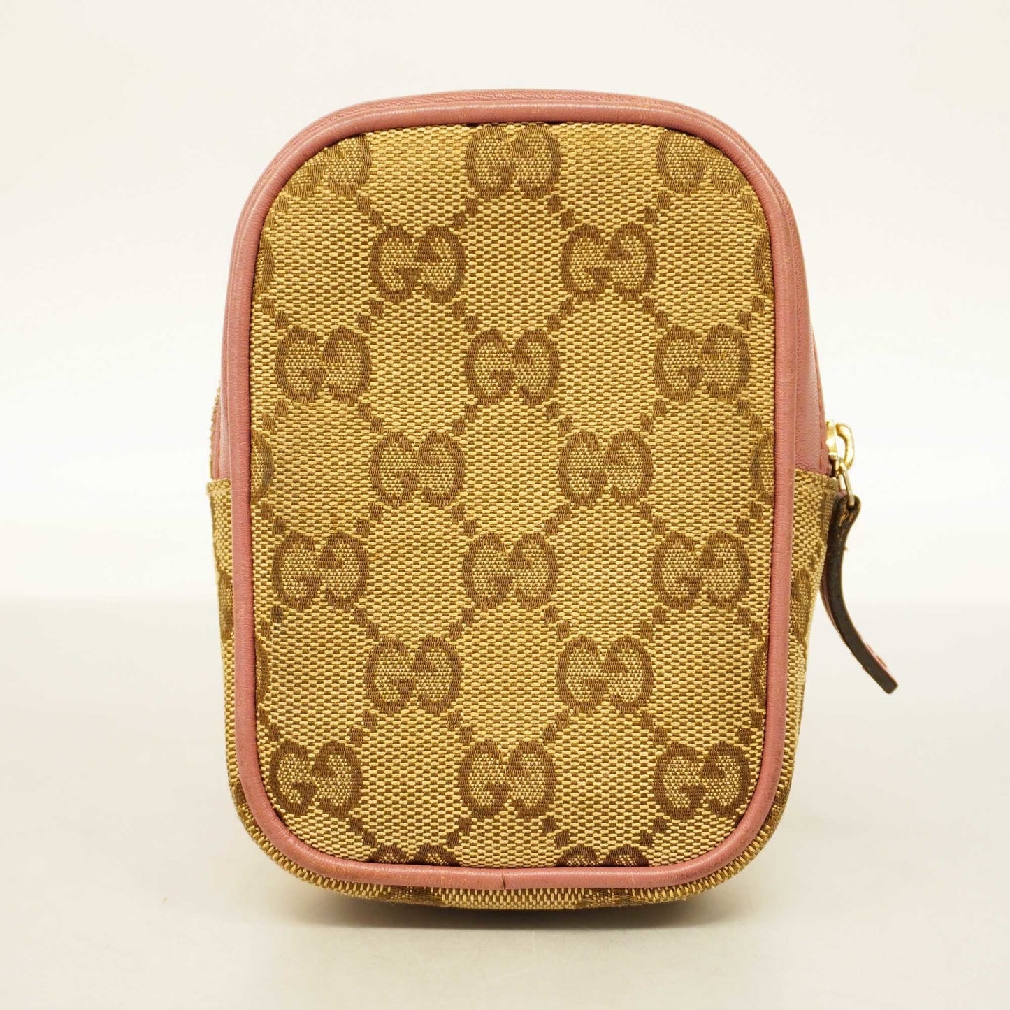 GUCCIAuth  Pouch 548393 Women's GG Canvas,Leather Beige,Pink
