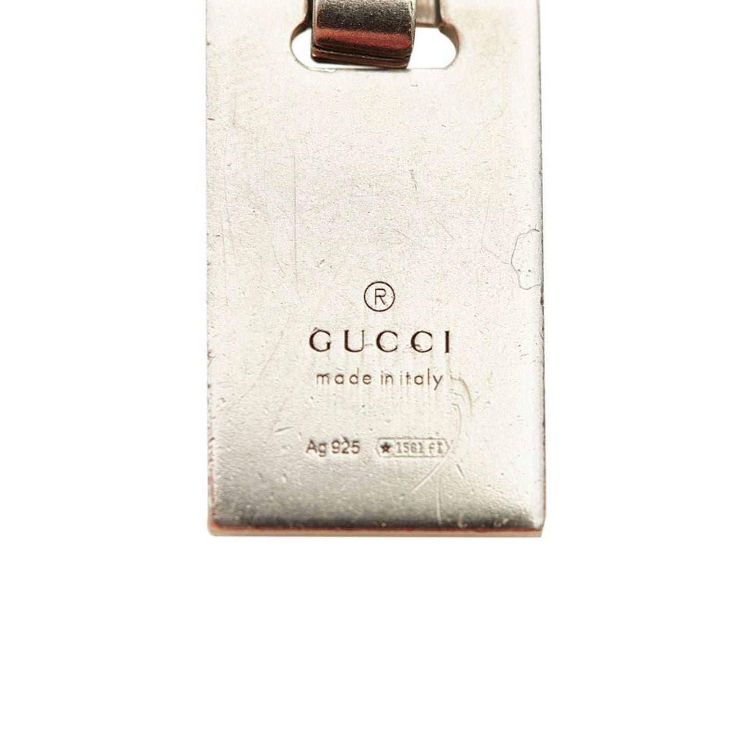 Gucci Diamante Motif Necklace Silver Red Green SV925 Ladies GUCCI