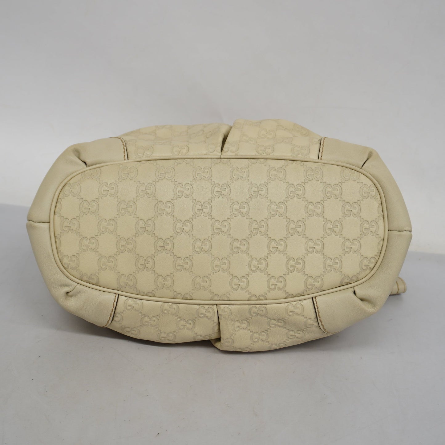 GUCCI ssima Handbag sima 247902 Women's Leather Handbag Ivory