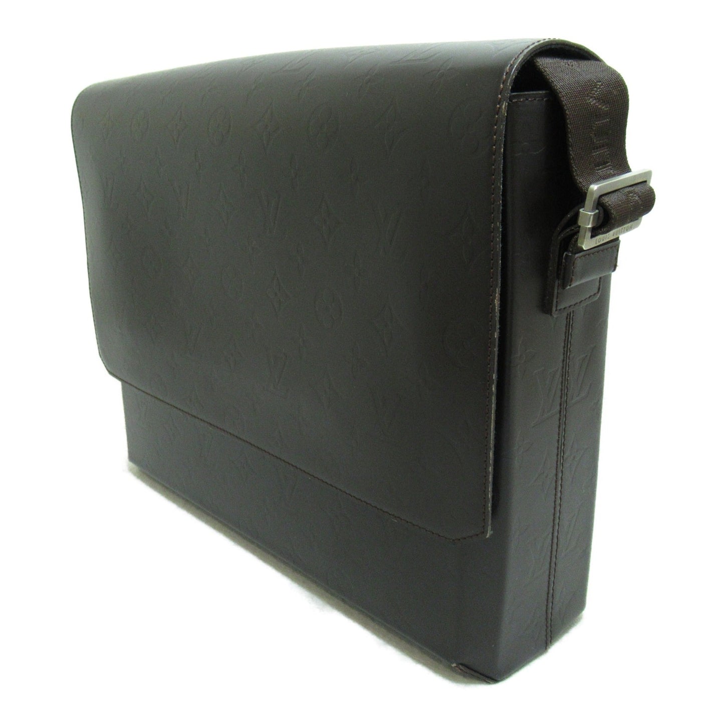LOUIS VUITTON Fonzie Brown Dark brown Monogram / Grasse Calfskin [cowhide] M46570