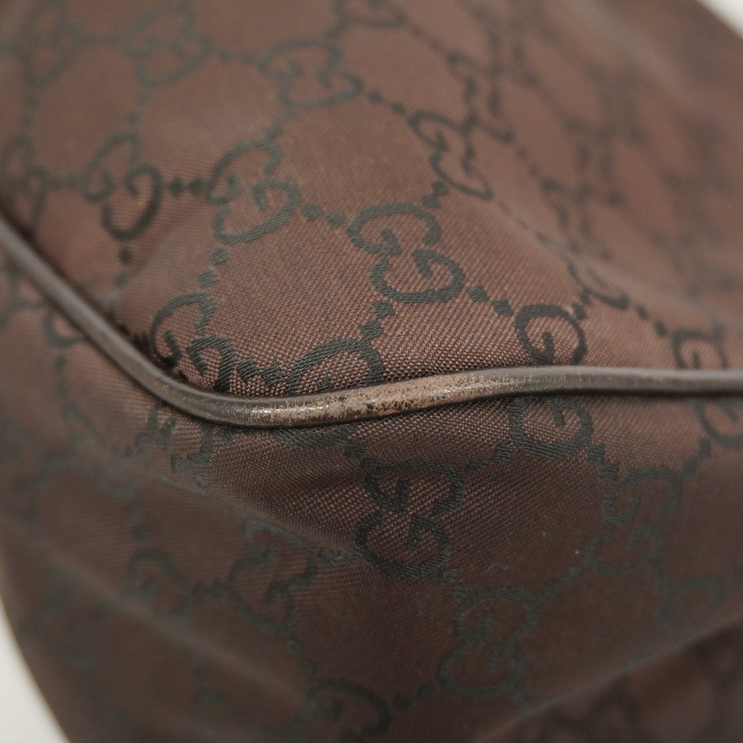 Gucci  257265 Women's Nylon Shoulder Bag Brown