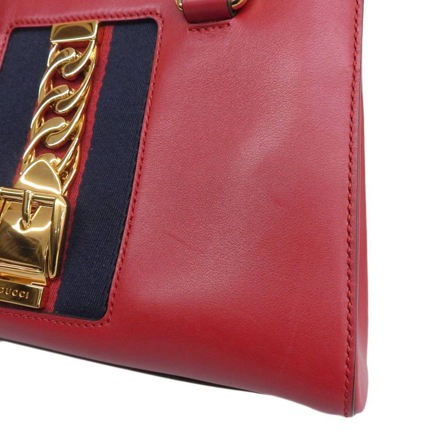 Gucci Sylvie bag leather red 460381 200047