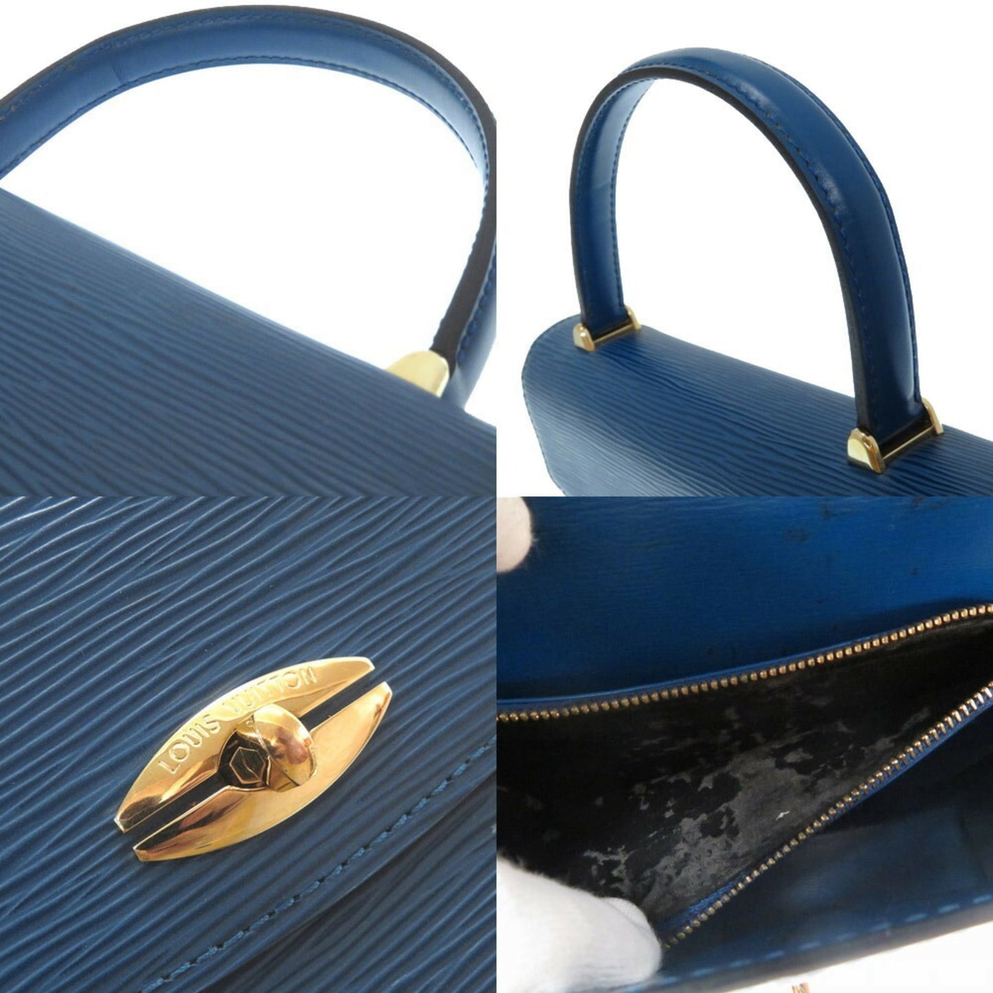 Louis Vuitton Epi Marzelb Handbag M52375 Toledo Blue