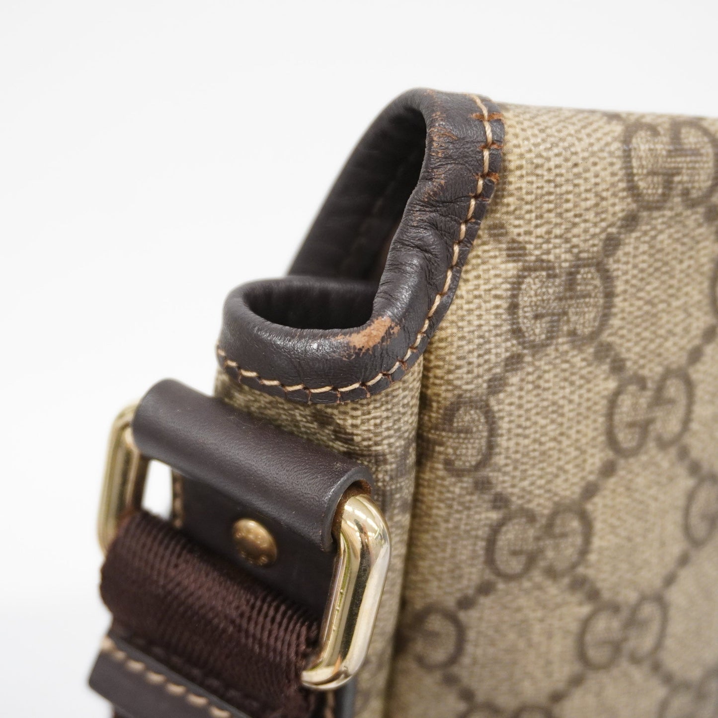 GUCCIAuth  Shoulder Bag 223666 Women's GG Supreme,Leather Beige,Brown