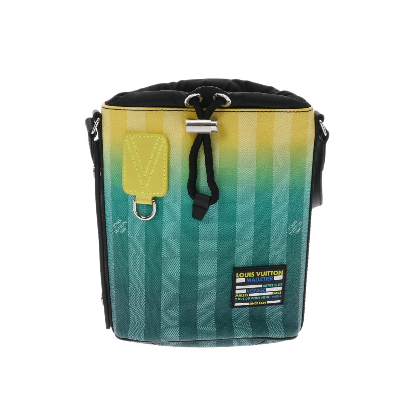 LOUIS VUITTON Damier Stripe Sac Marant Green/Yellow M59920 Shoulder Bag