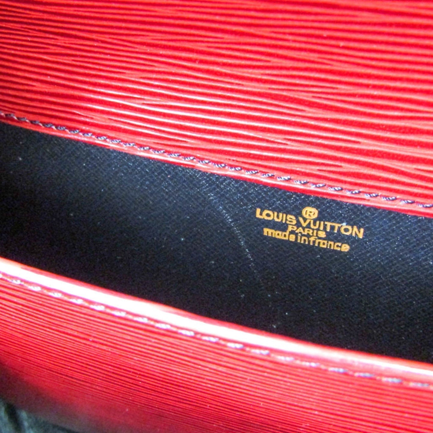 Louis Vuitton Epi Cartouchiere M52247 Women's Shoulder Bag Castilian Red