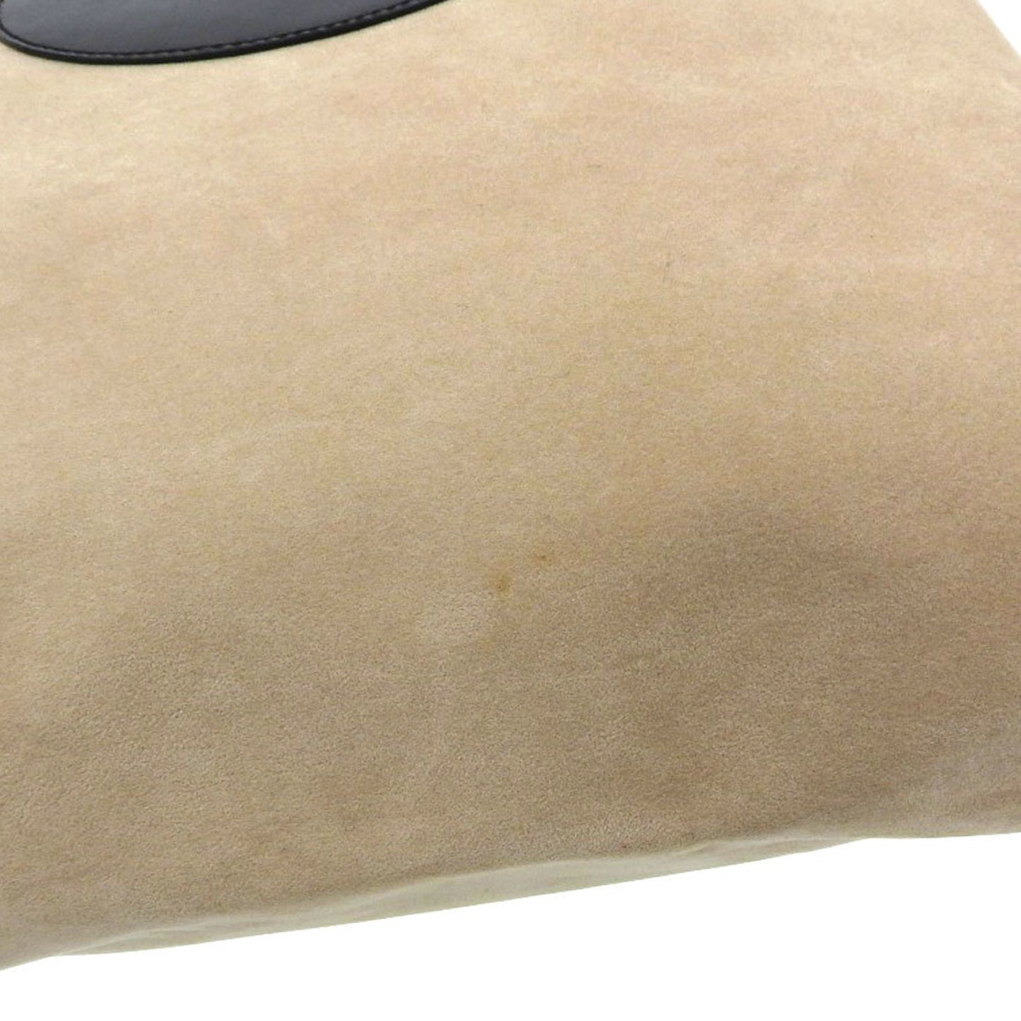Gucci GG logo handbag suede beige 002 8000 0013