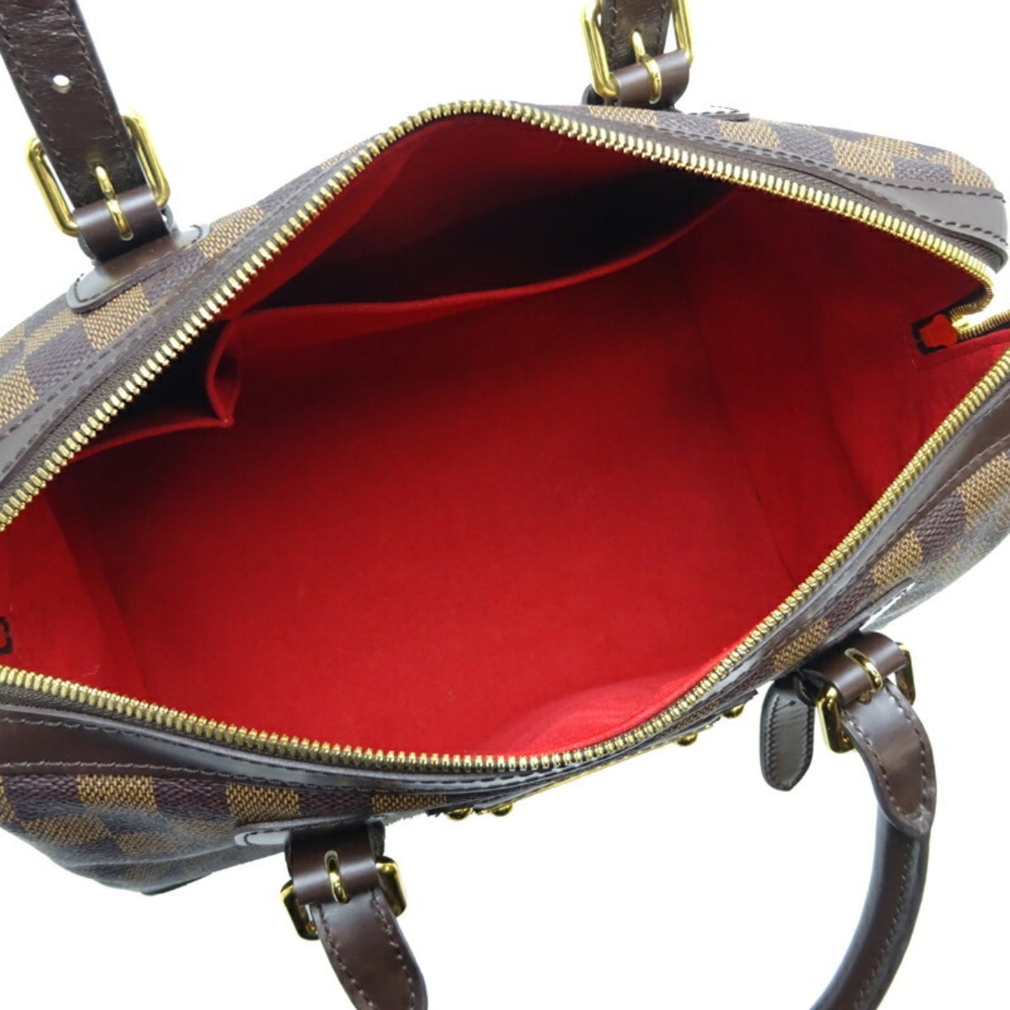 Louis Vuitton Berkeley Ladies Handbag N52000 Damier Ebene (Brown)