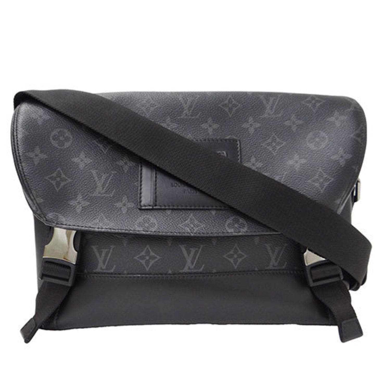 LOUIS VUITTON Bag Monogram Eclipse Men's Shoulder Voyage PM M40511 Gray Black