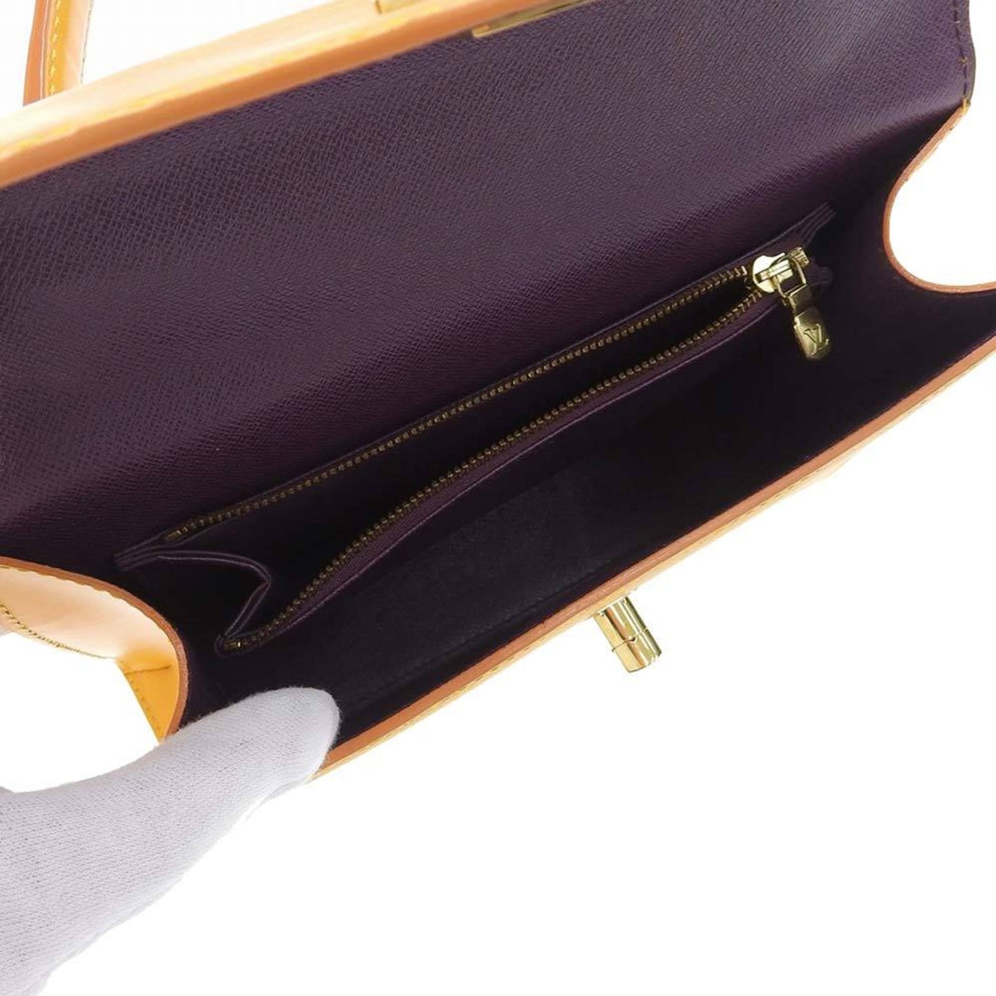 Louis Vuitton Epi Malesherbe Handbag Yellow M52379