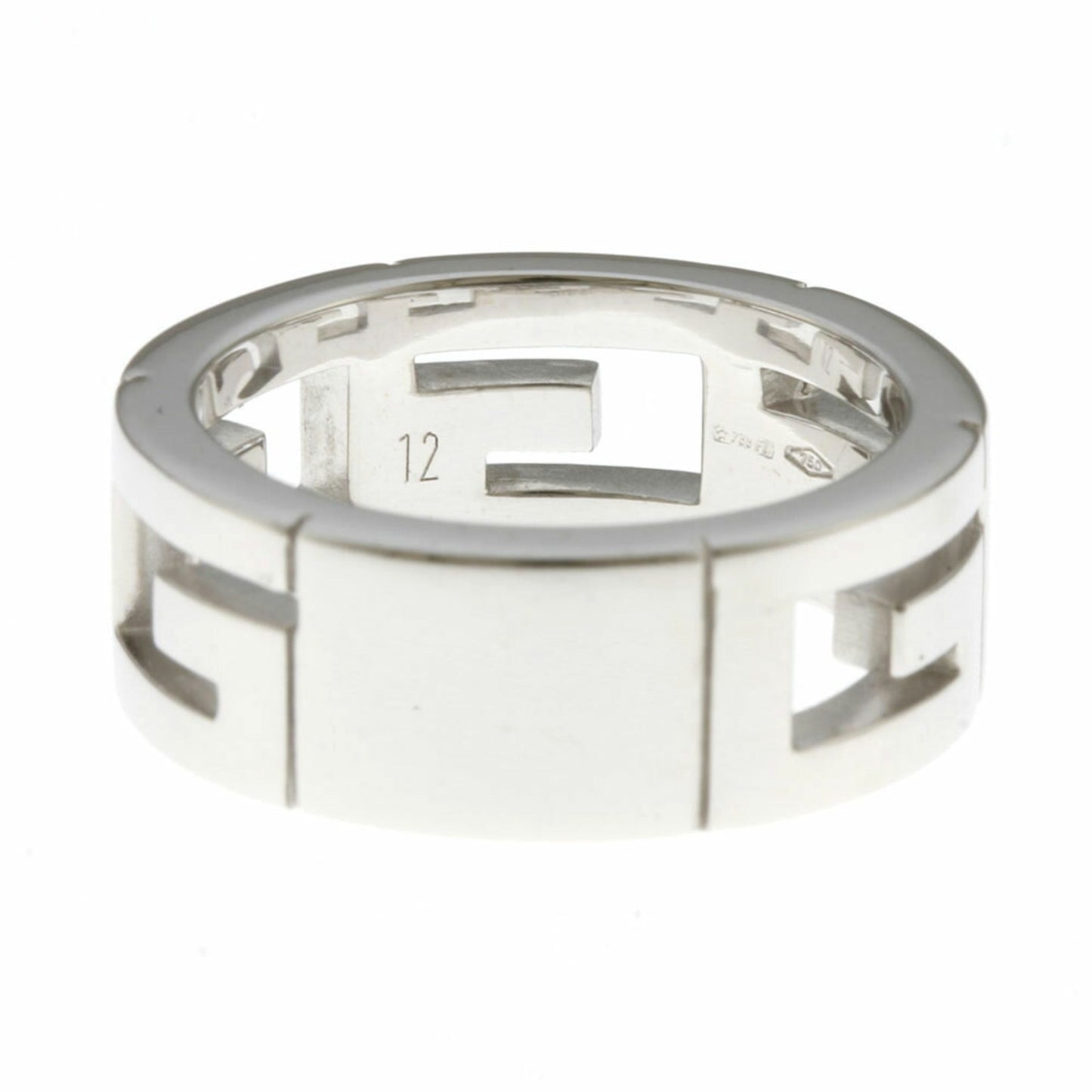 Gucci Multiple Ring No. 11.5 18K K18 White Gold Diamond Women's