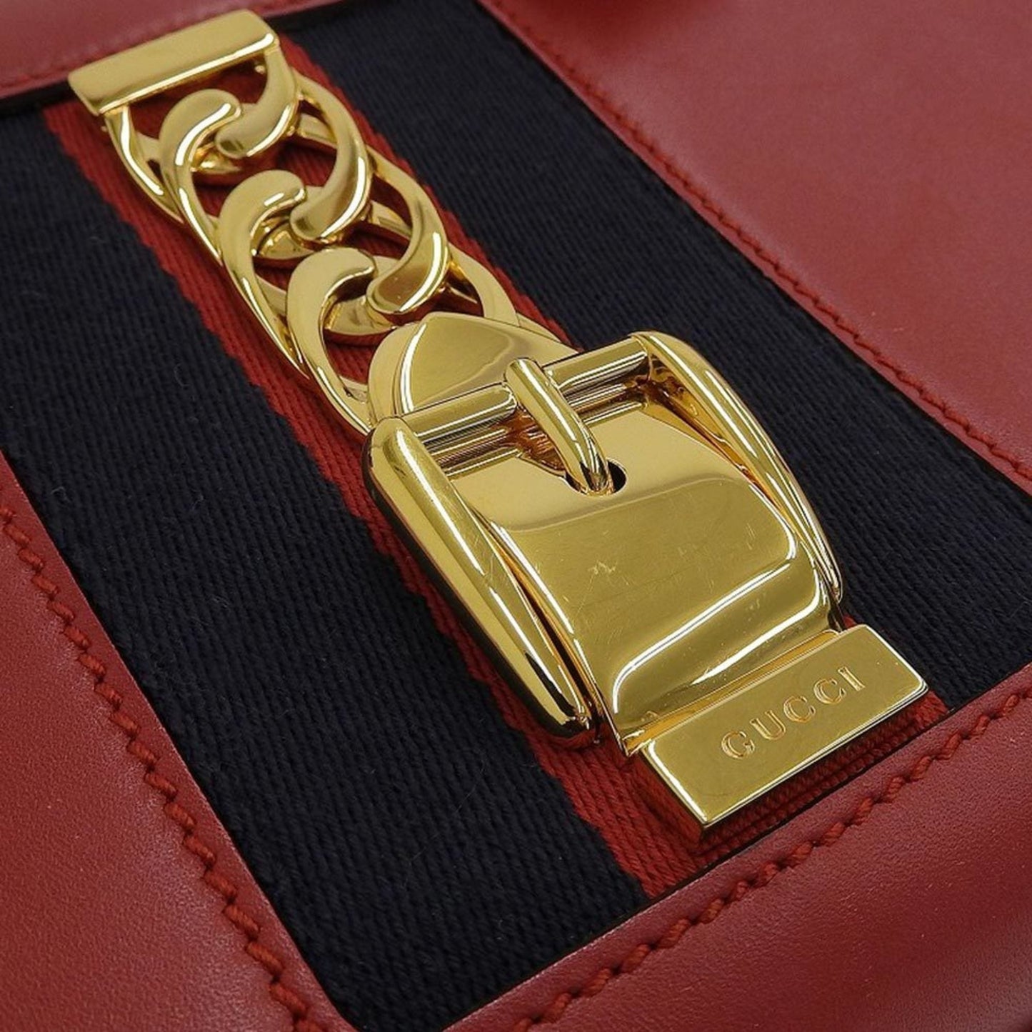 Gucci Silvi 2WAY bag shoulder handbag leather red 460381 200047
