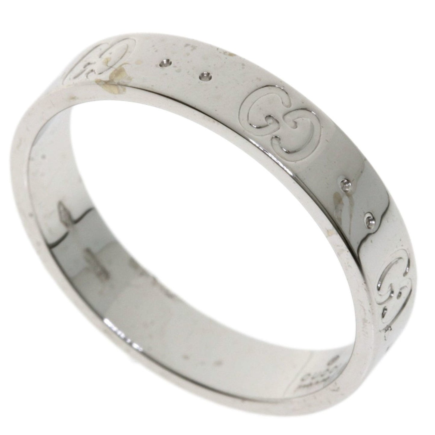 Gucci Icon # 18 Ring / K18 White Gold Men's GUCCI