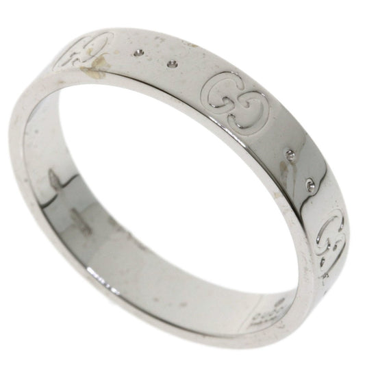 Gucci Icon # 18 Ring / K18 White Gold Men's GUCCI