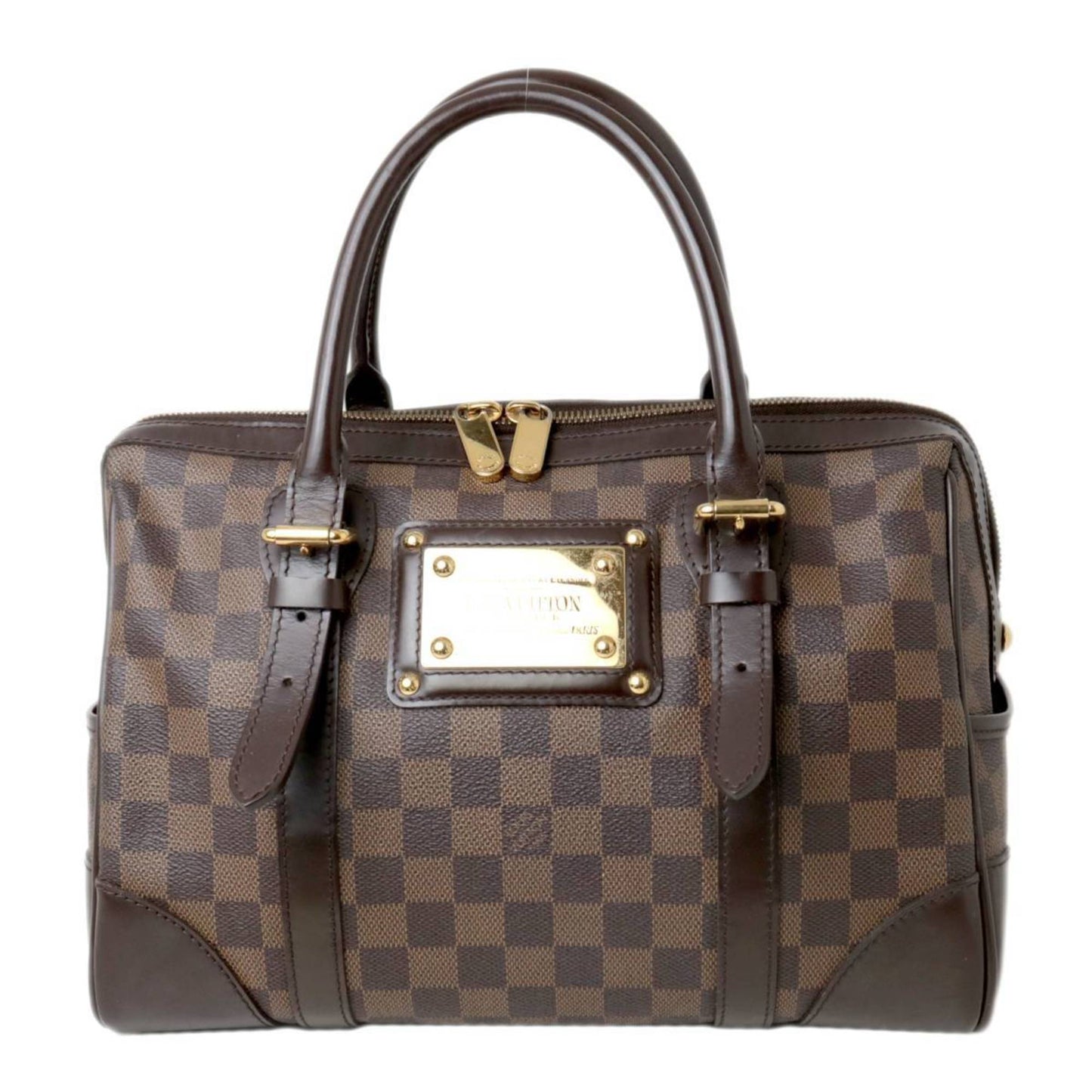 LOUIS VUITTON Berkeley Handbag Plate Damier Ebene N52000