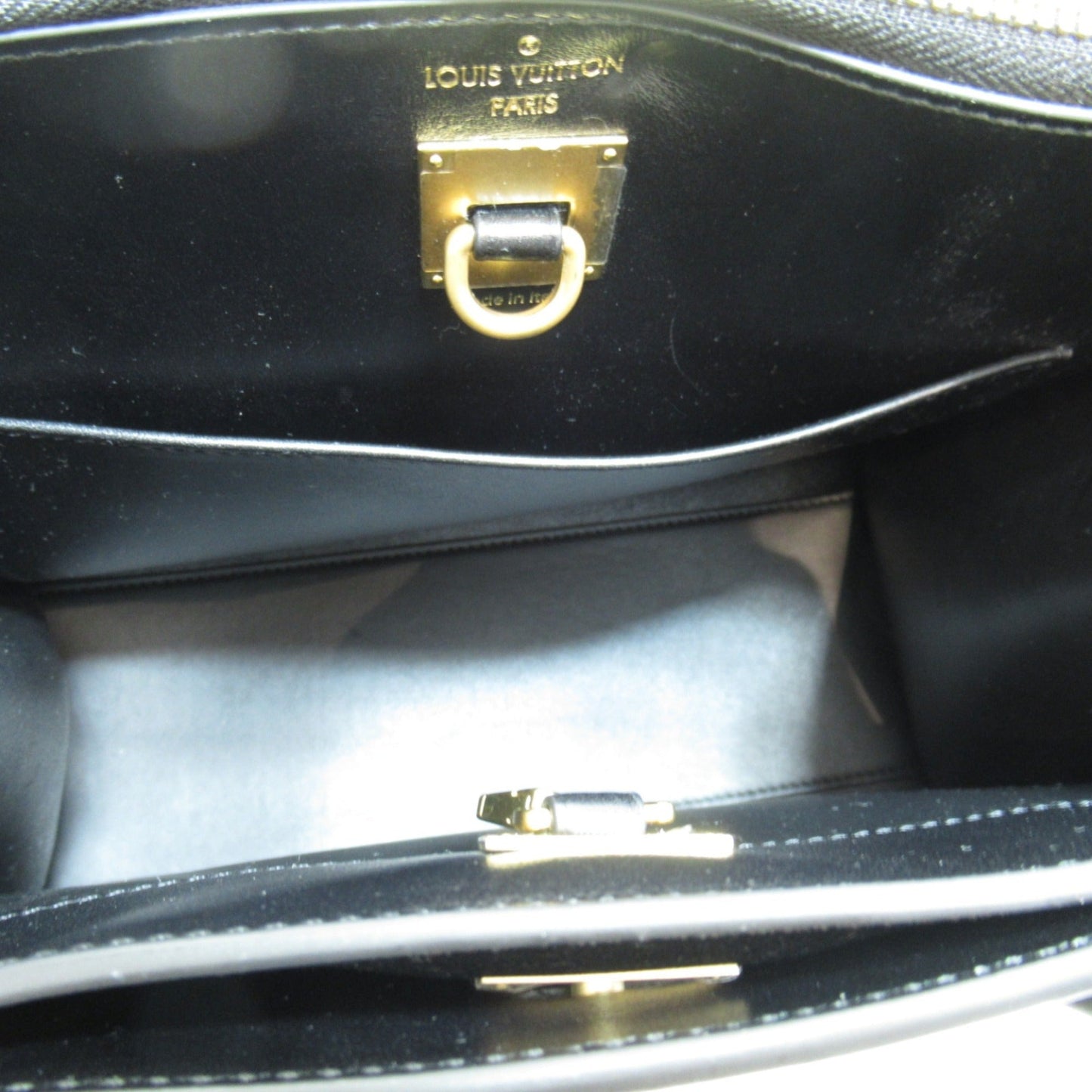 LOUIS VUITTON City Steamer PM 2wayShoulder Bag Gold Black leather M53015