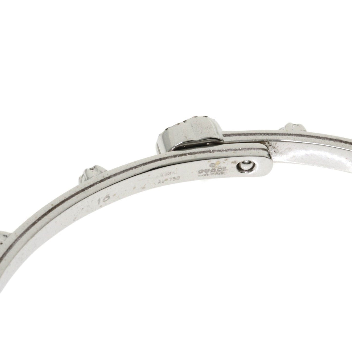 Gucci GG Running Diamond # 16 Bracelet K18 White Gold Ladies GUCCI