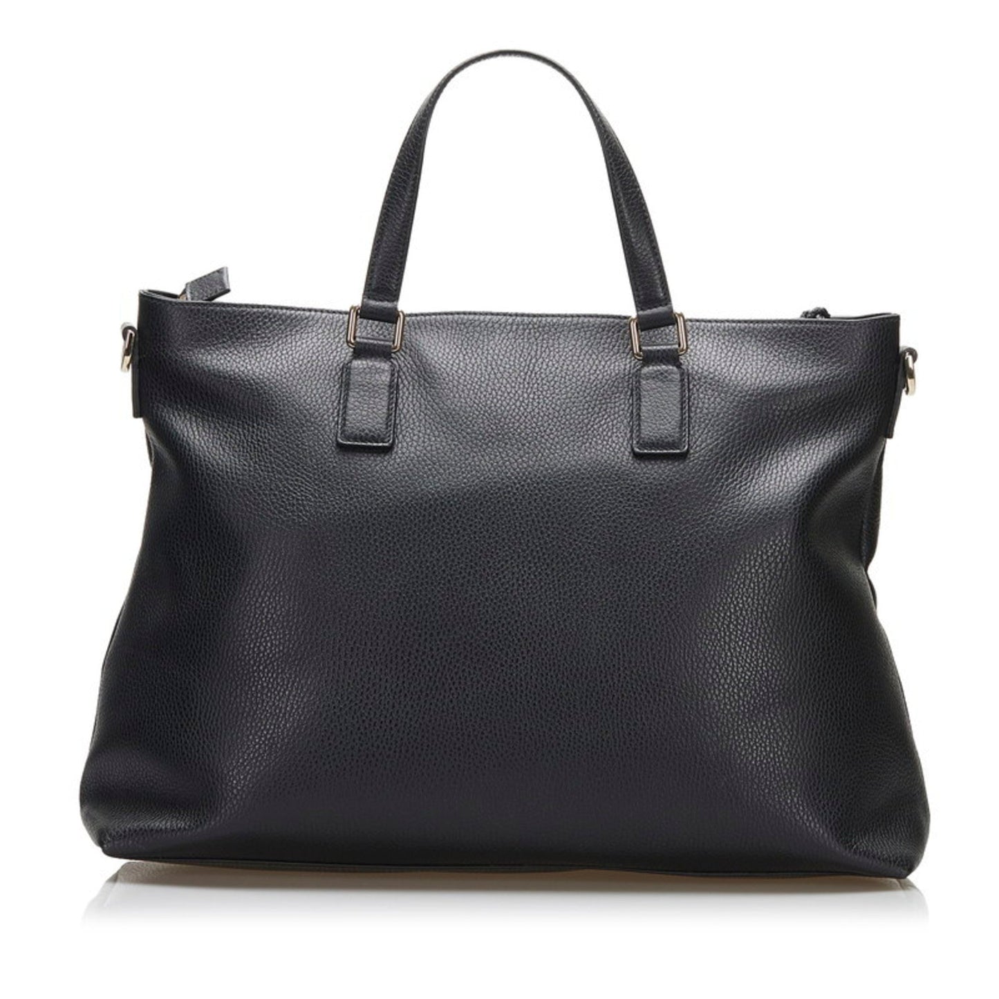 Gucci bamboo tassel tote bag shoulder 365345 black leather ladies Gucci