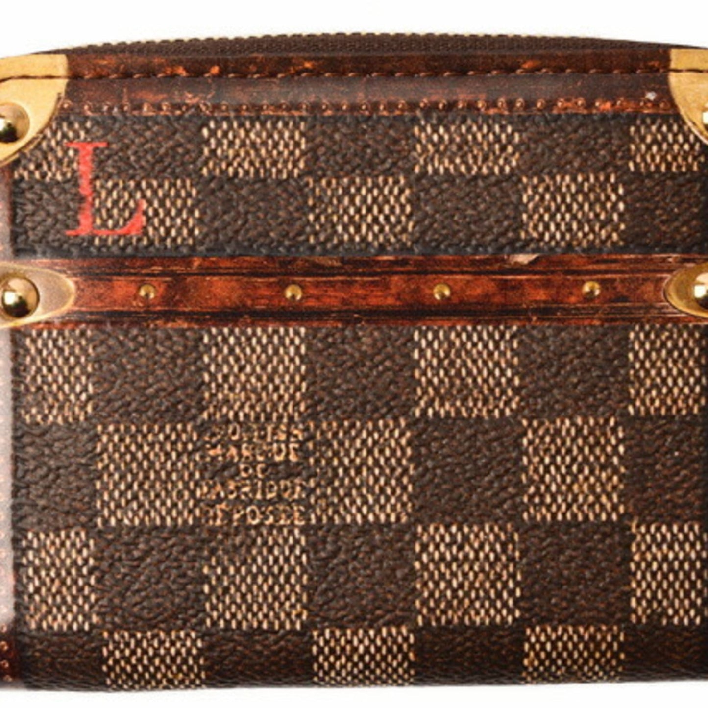 Louis Vuitton Coin Purse Card Case Isetan Store Limited LOUIS VUITTON Folded Wallet Zippy Trunk Time M63834