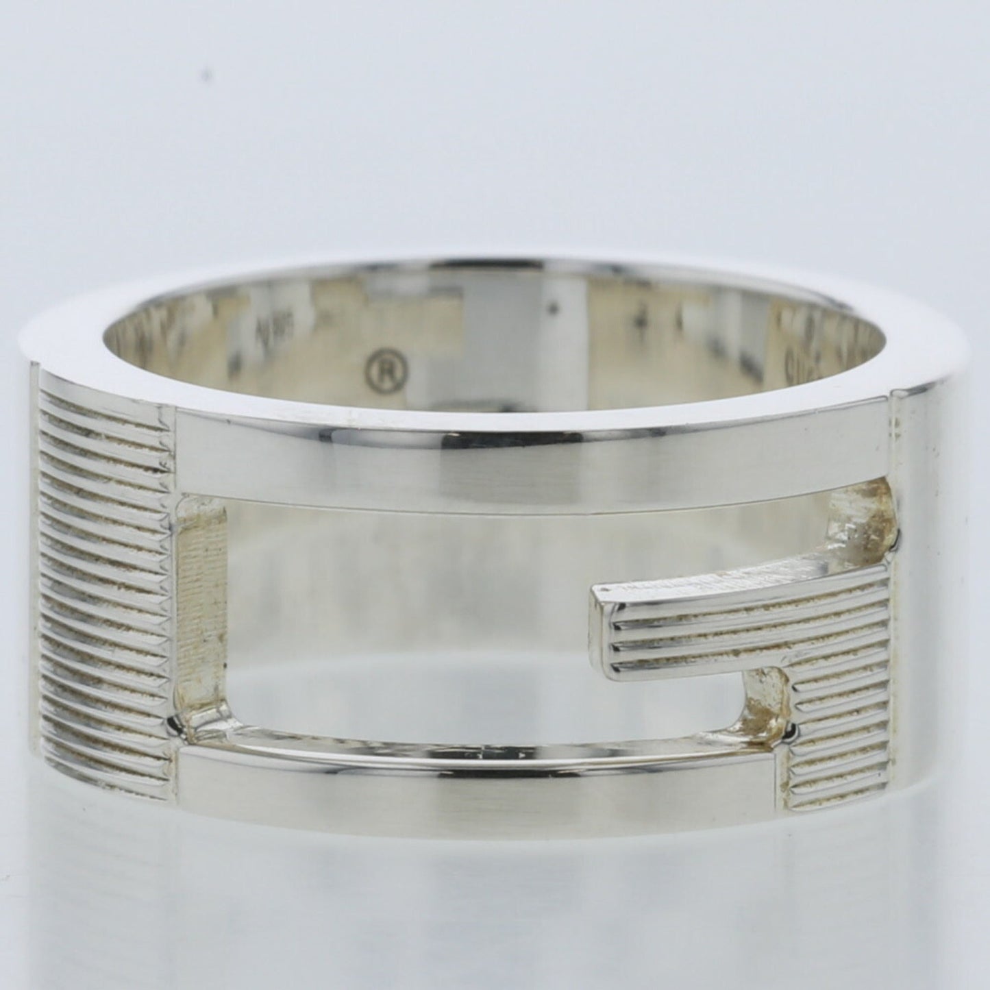 Gucci Ring Branded G Width about 8mm 032660-09840 Silver 925 No. 6.5 Ladies GUCCI
