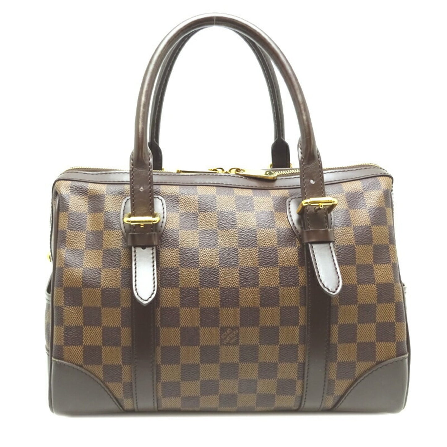 Louis Vuitton Berkeley Ladies Handbag N52000 Damier Ebene (Brown)