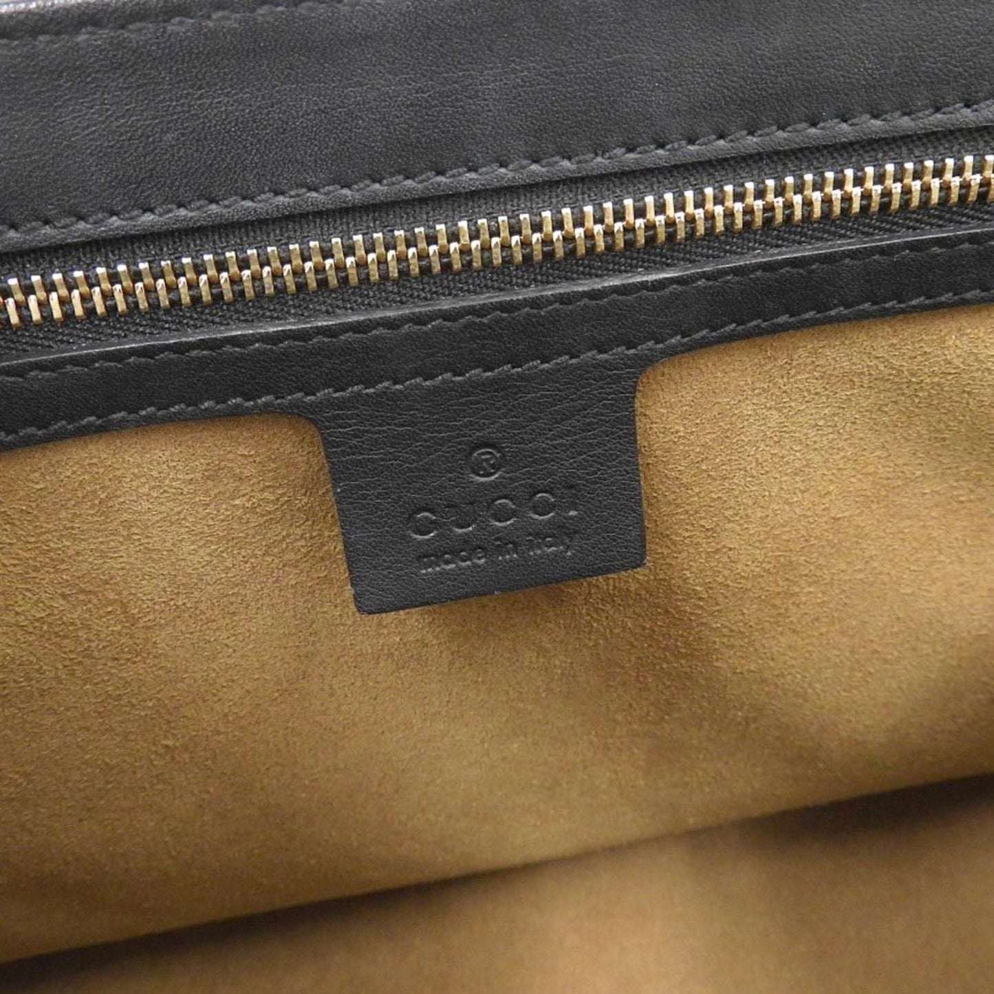 Gucci GG Supreme Padlock Shoulder Bag Leather Coated Canvas Black Brown Beige 409486 498879