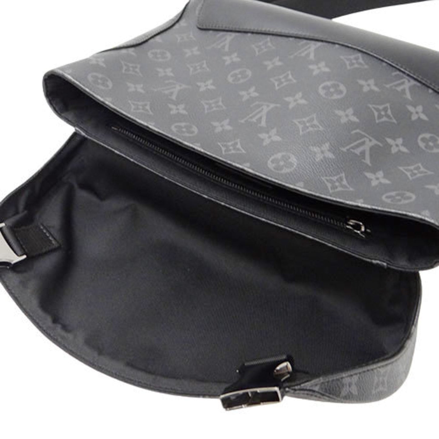 LOUIS VUITTON Bag Monogram Eclipse Men's Shoulder Voyage PM M40511 Gray Black