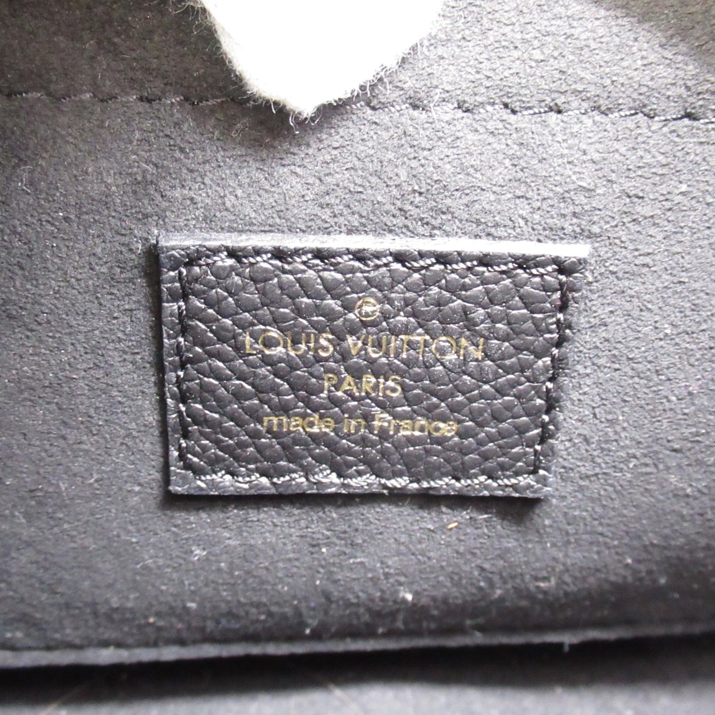LOUIS VUITTON Bagatelle NM Shoulder Bag Black Black Monogram empreinte PVC coated canvas M46002