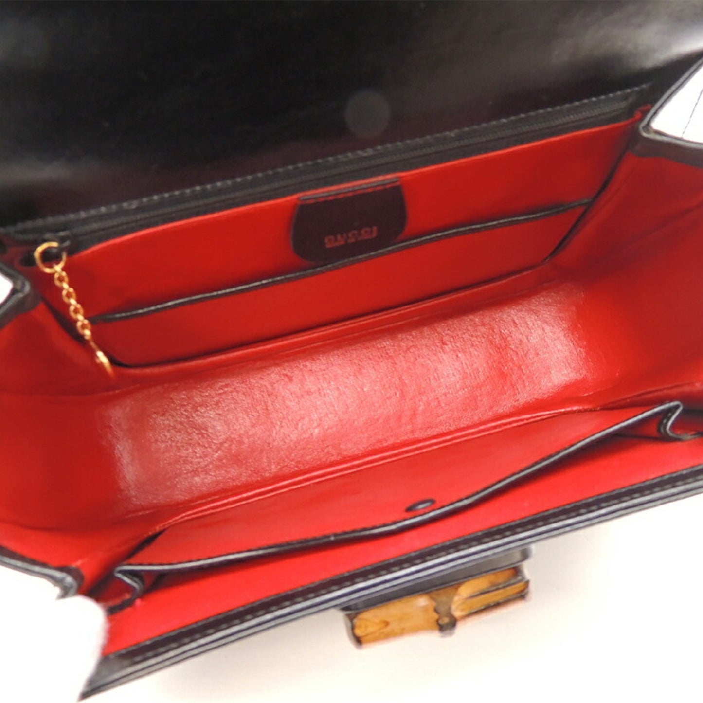 Gucci Bamboo Turnlock Ladies Handbag 000.926.0633 Calf Noir