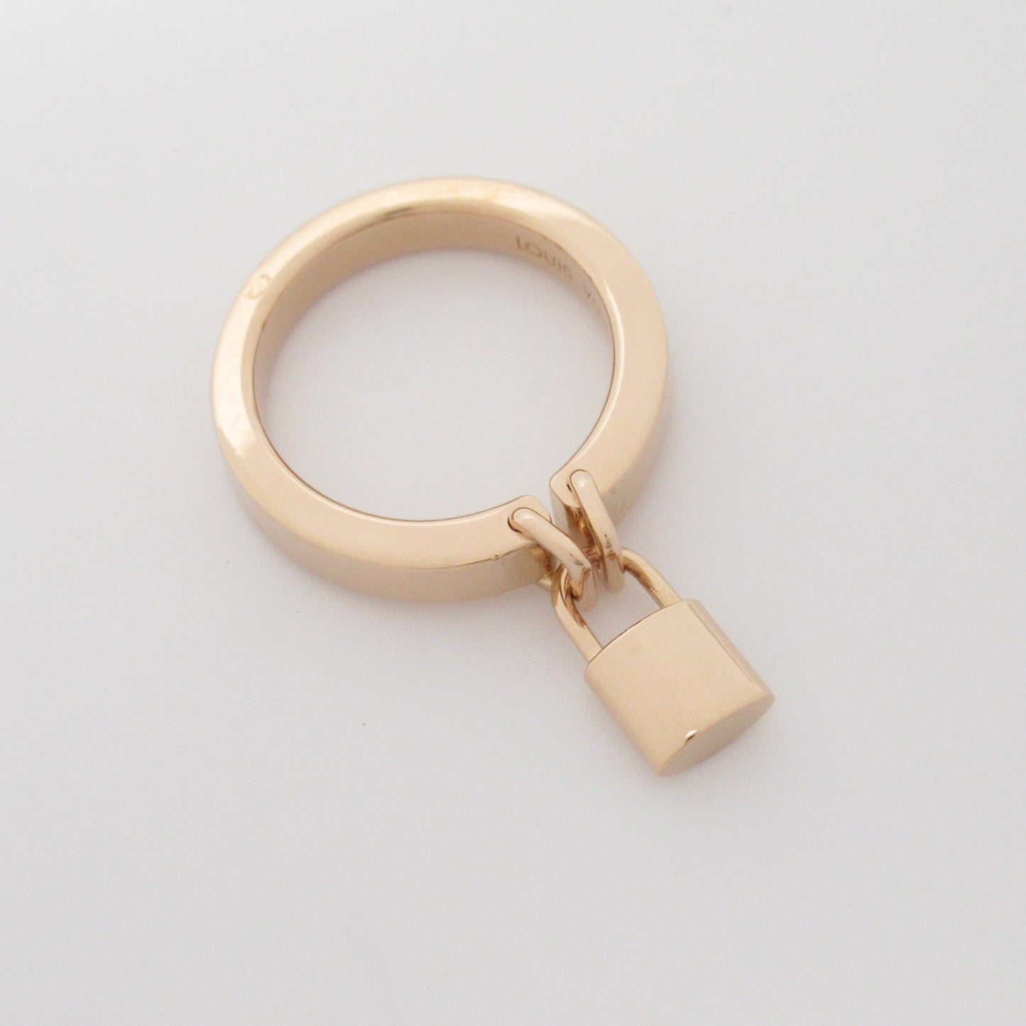 LOUIS VUITTON Bar Lock It Ring PM Ring Gold K18PG[Rose Gold] Gold