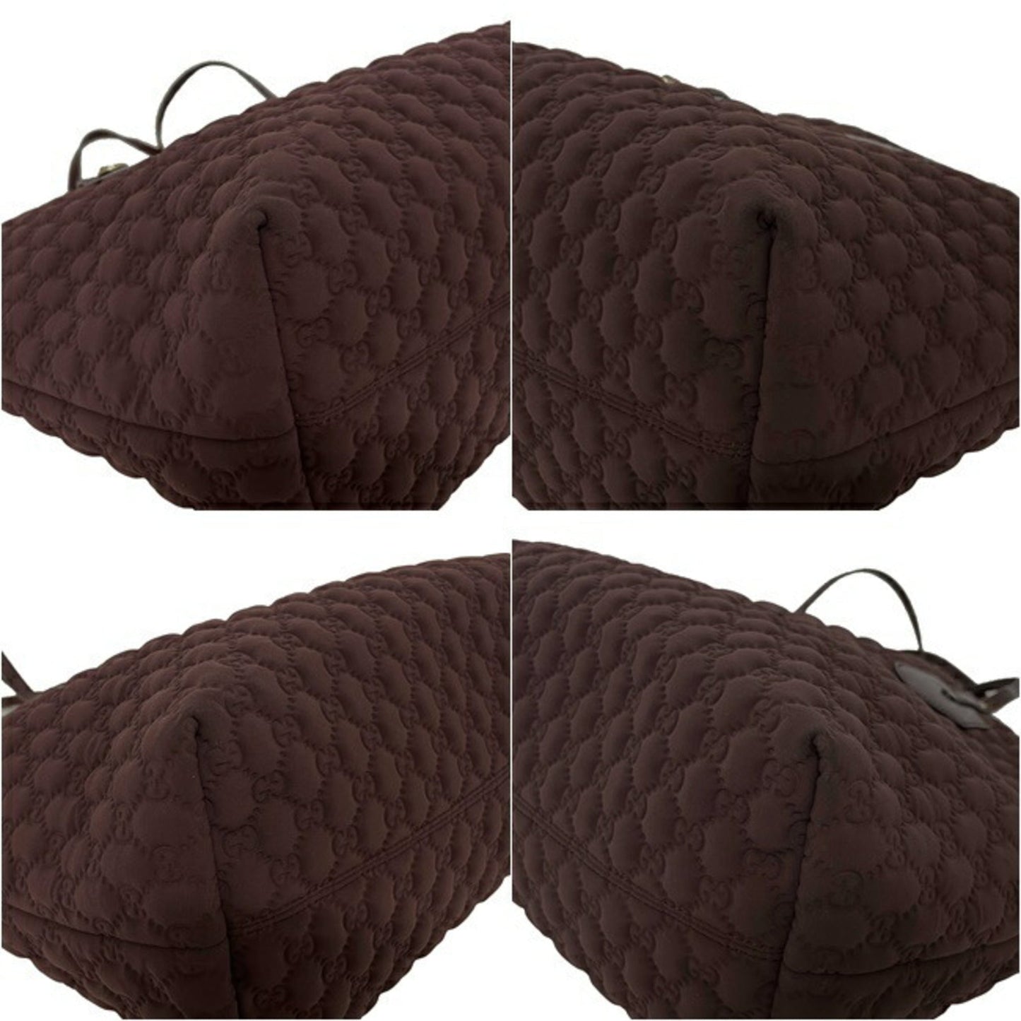 Gucci Tote Bag Jolly Large Wine Red GG Neopren 211975 502752 Nylon Canvas GUCCI Ladies Handbag