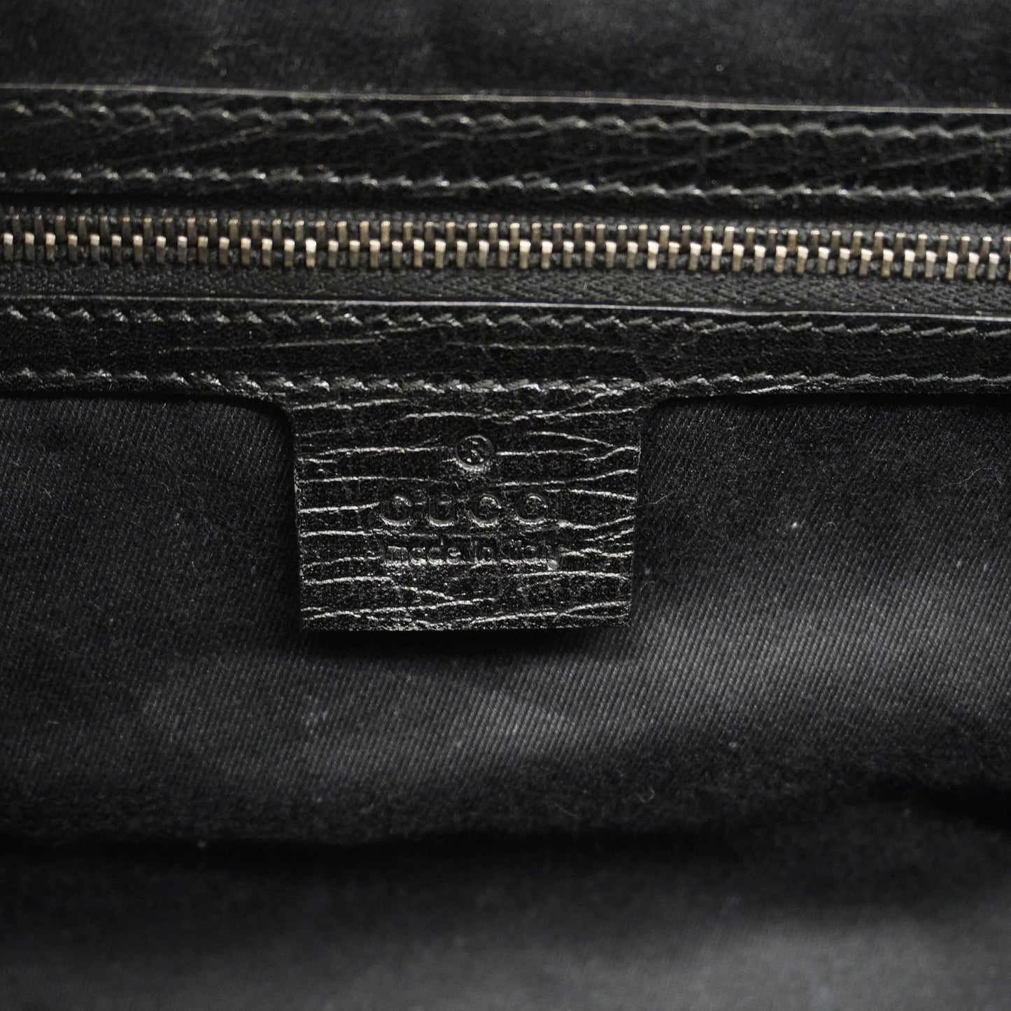 GUCCIAuth  Bamboo Handbag 111713 Women's GG Canvas Handbag Black
