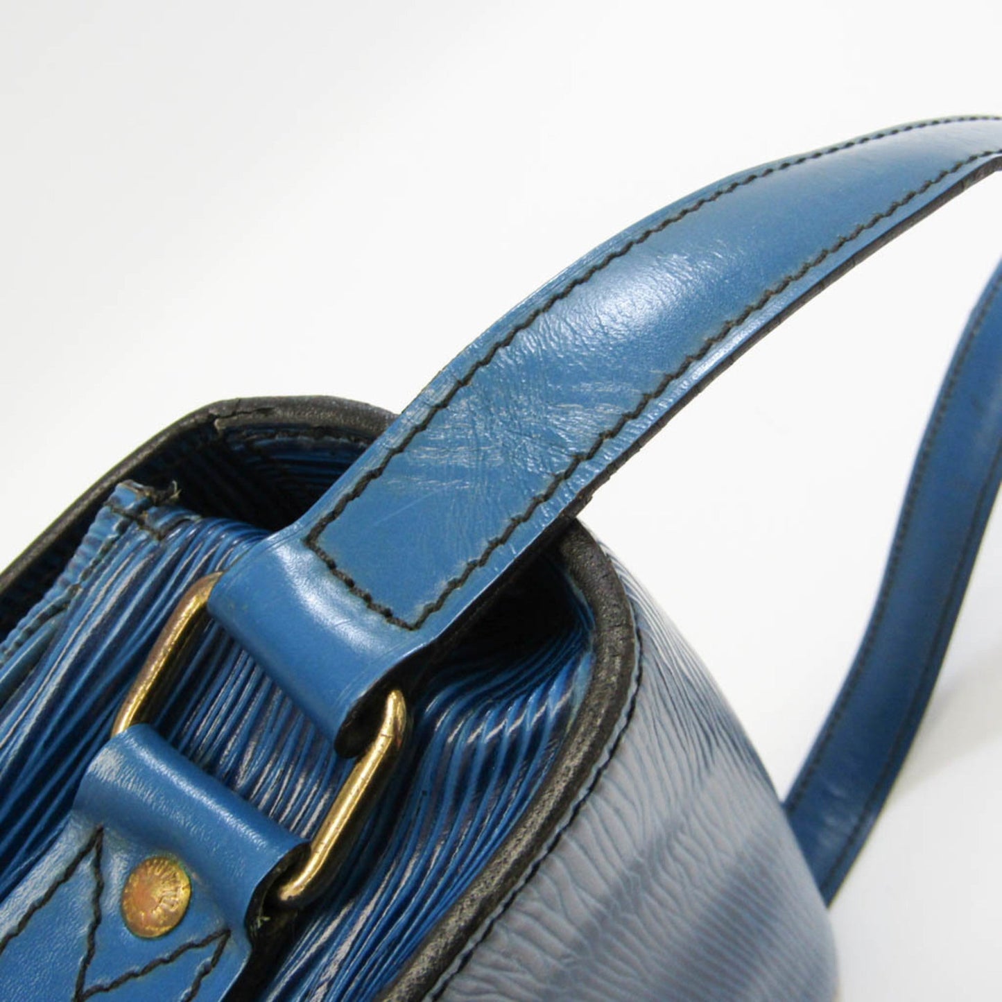 LOUIS VUITTON Epi Cartouchiere M52245 Women's Shoulder Bag Toledo Blue