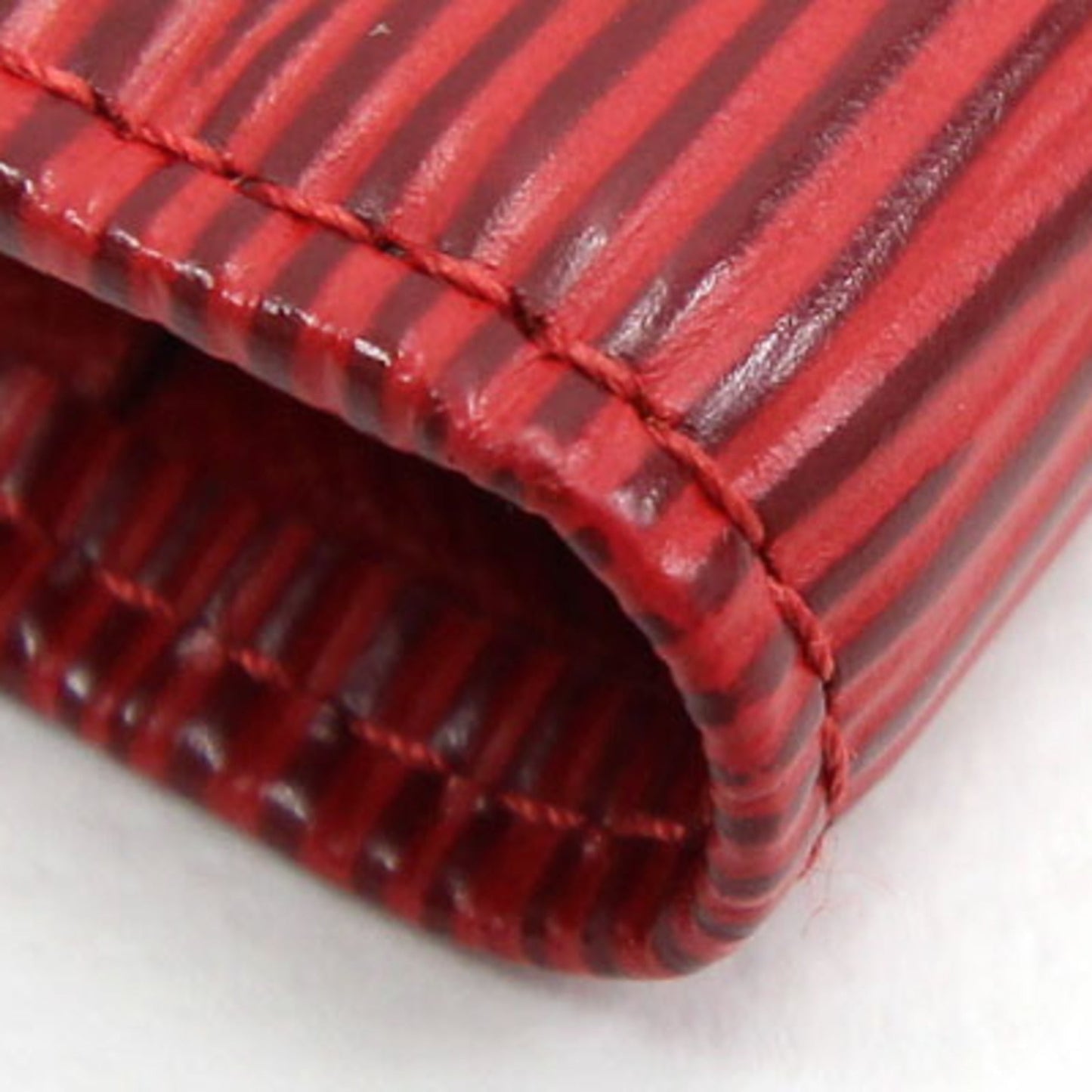 Louis Vuitton Bifold Clasp Long Wallet Epi Continental Viennois M63257 Castilian Red Ladies LOUIS VUITTON