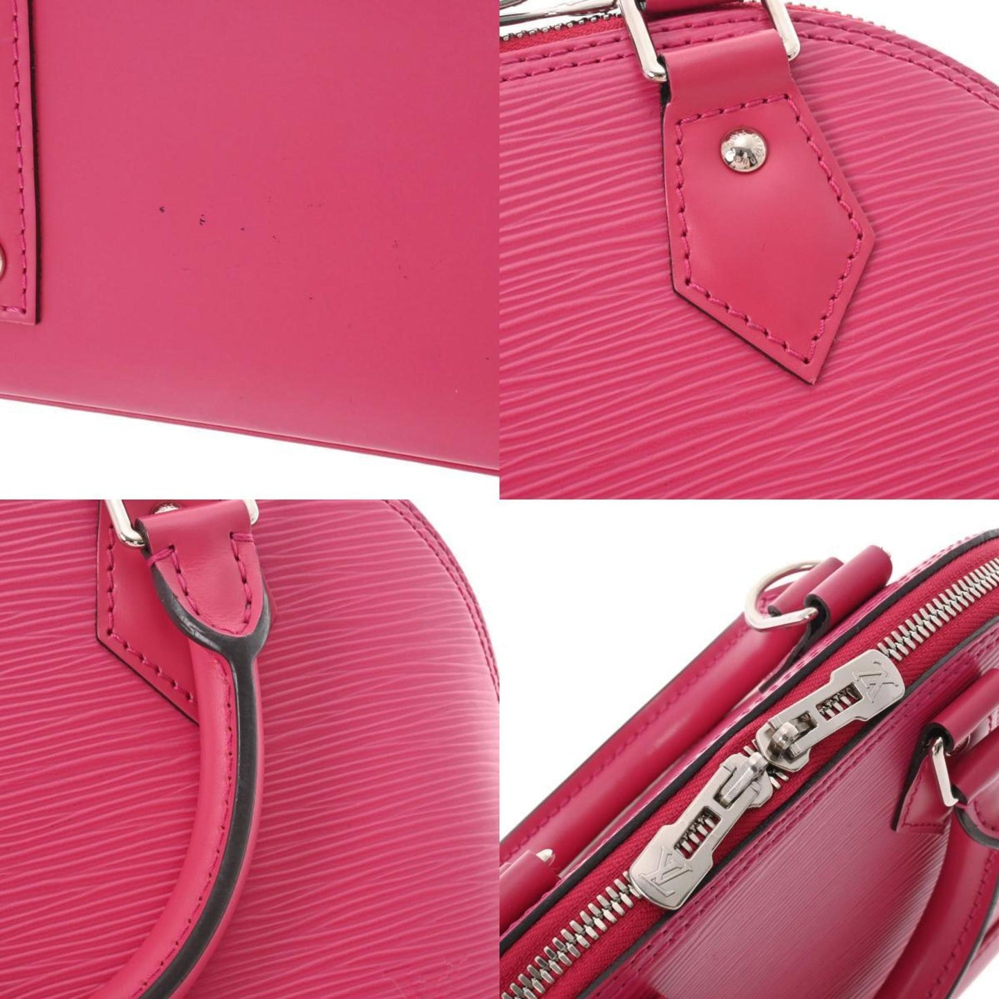 LOUIS VUITTON Epi Alma BB Hot Pink M42048 Women's Leather Handbag