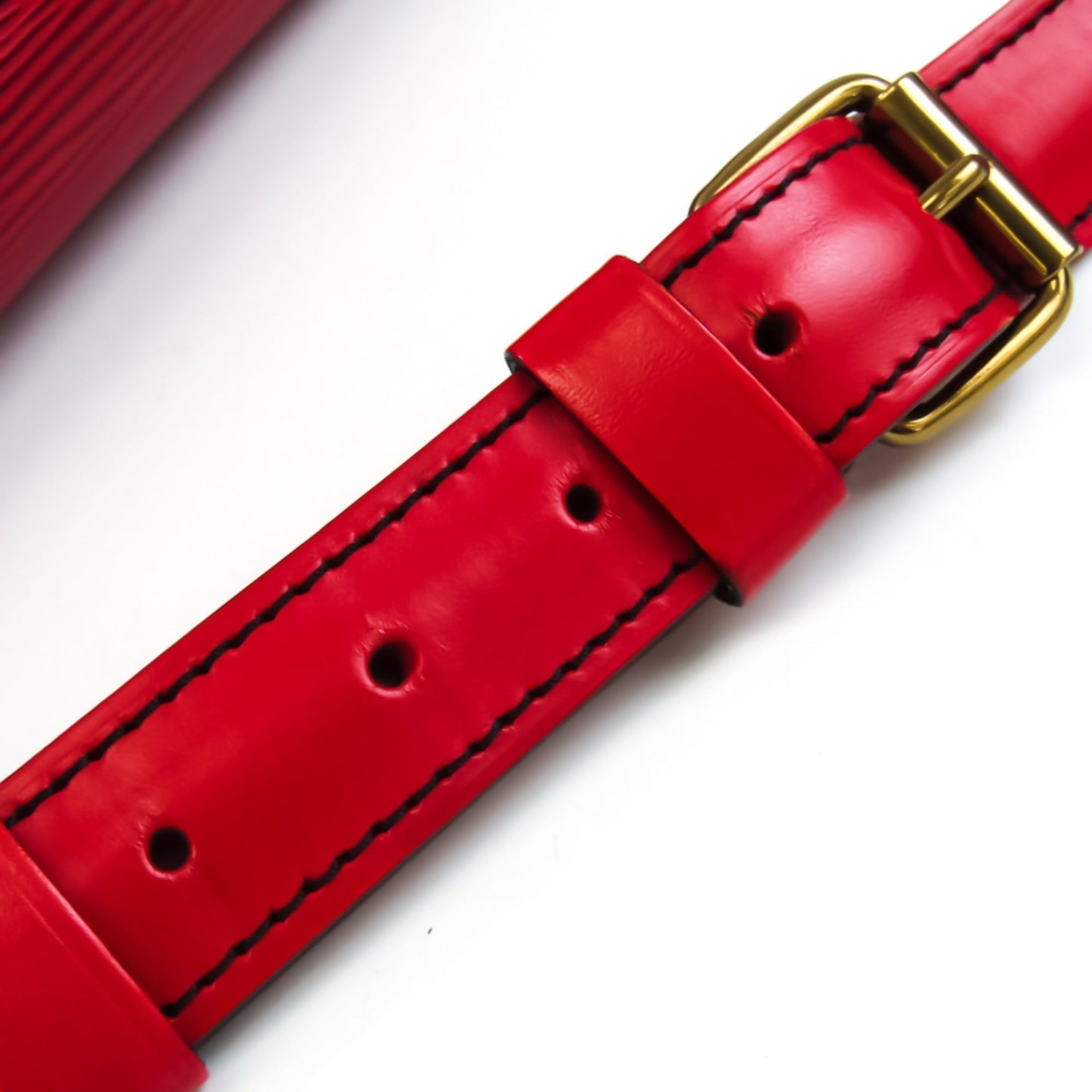Louis Vuitton Epi Cartouchiere M52247 Women's Shoulder Bag Castilian Red