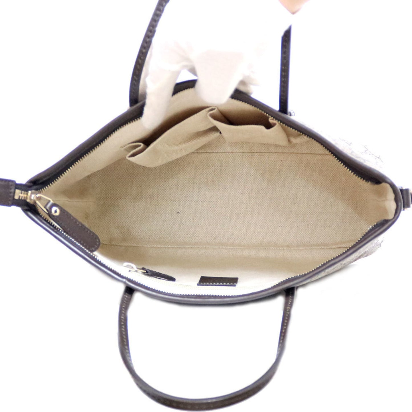 Gucci Shoulder Bag GG Supreme 2way Handbag Brown Ladies Canvas