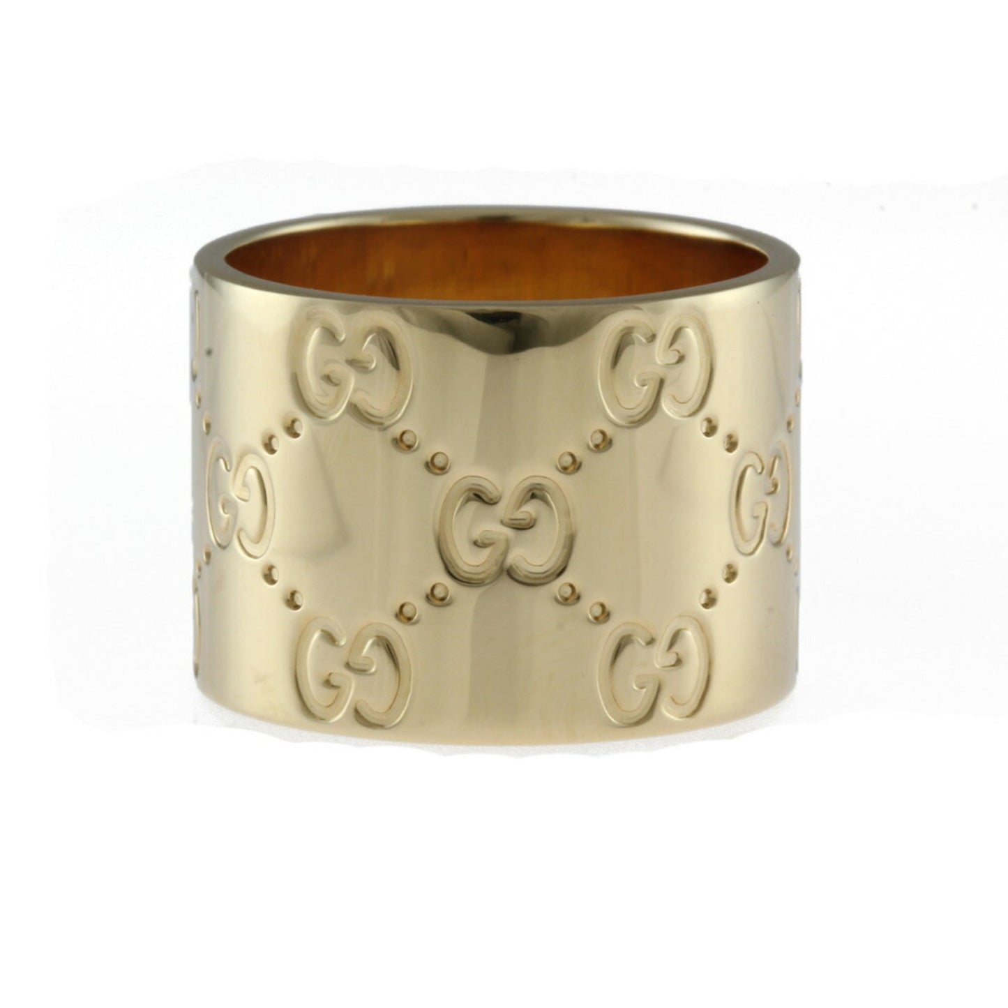 Gucci K18 Ring / Icon Wide No. 12 Gold Ladies 18K Accelerating