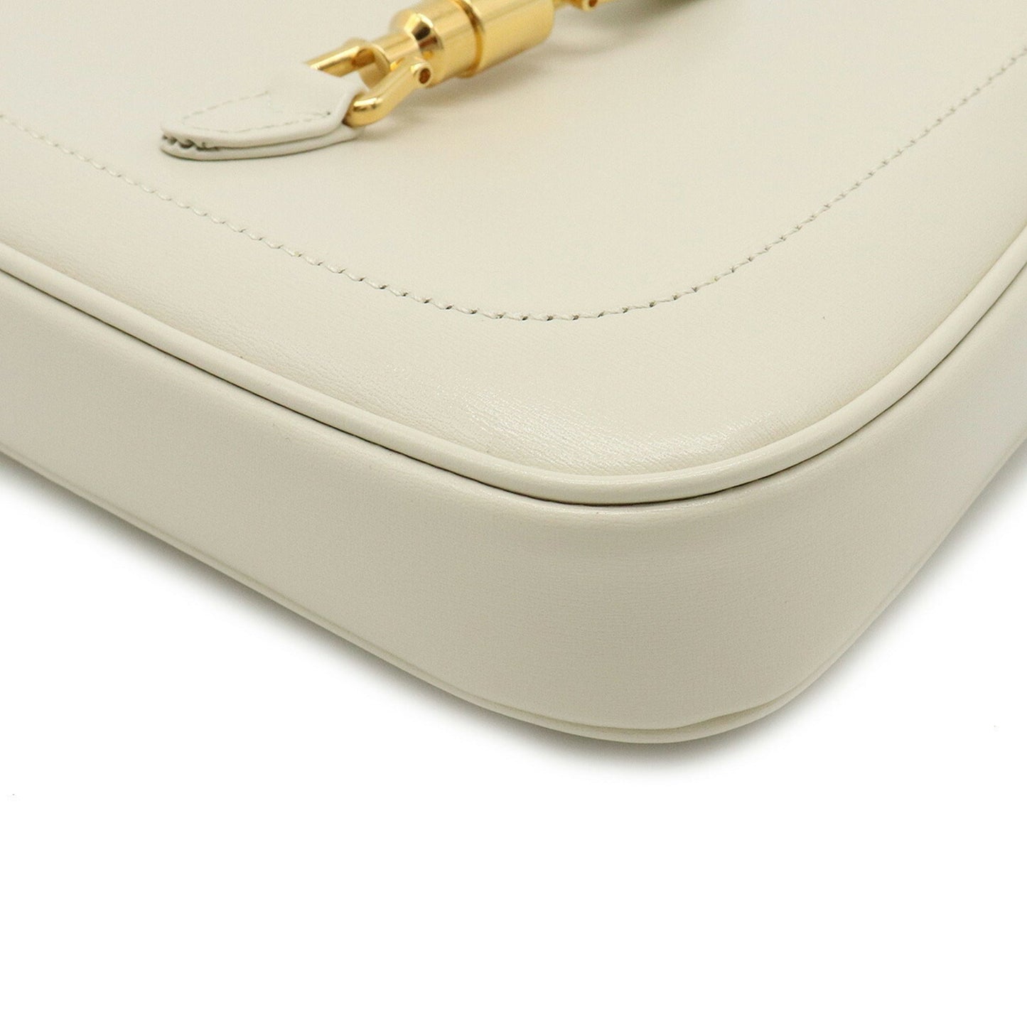 Gucci Jackie 1961 mini hobo handbag shoulder bag leather ivory white 637091