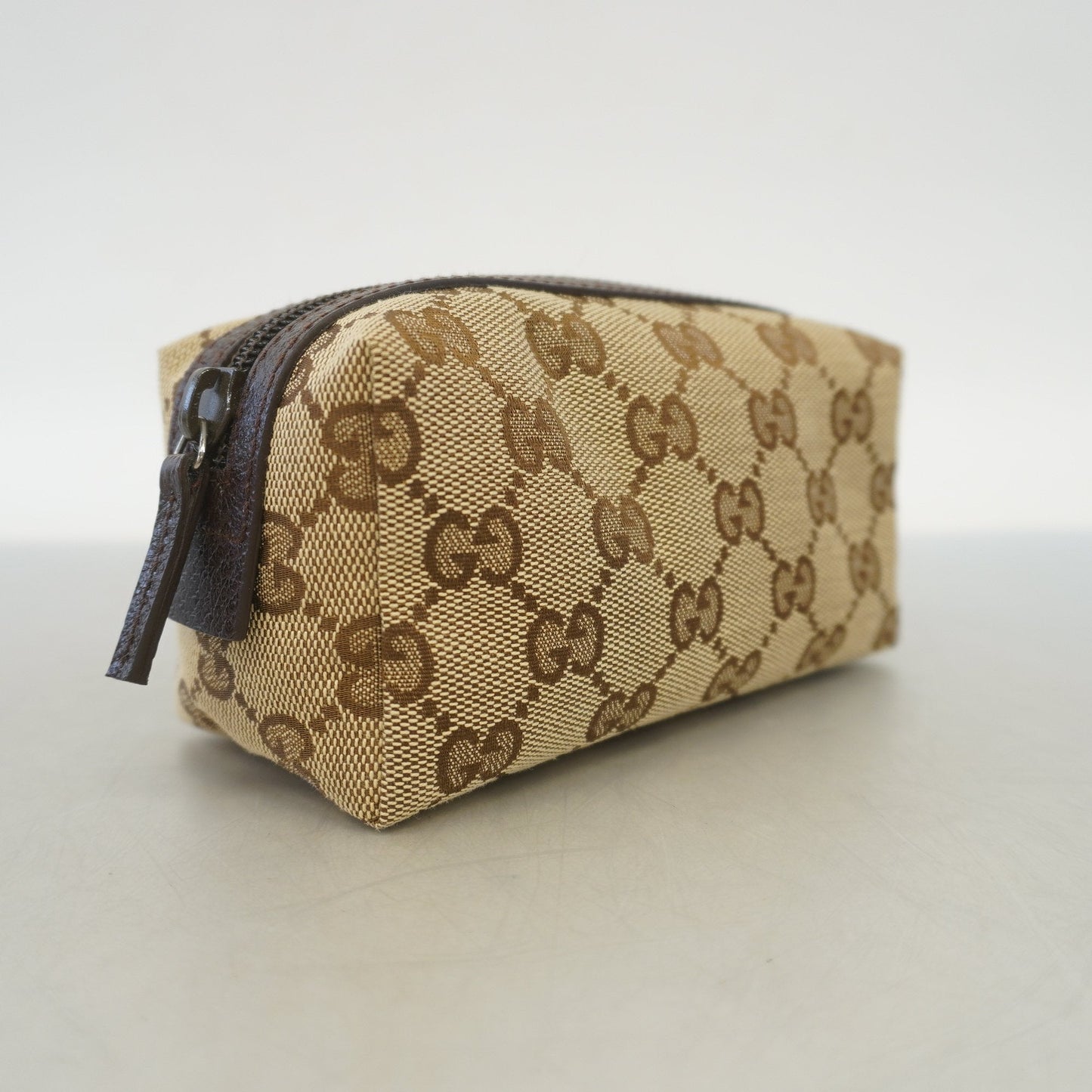 Gucci GG Canvas Pouch 29596 Women's Pouch Beige,Brown