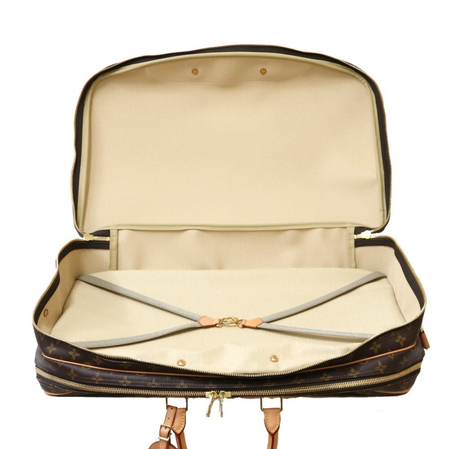 Louis Vuitton Boston Bag Monogram Alize de Poche M41392 Brown Women's Men's Canvas