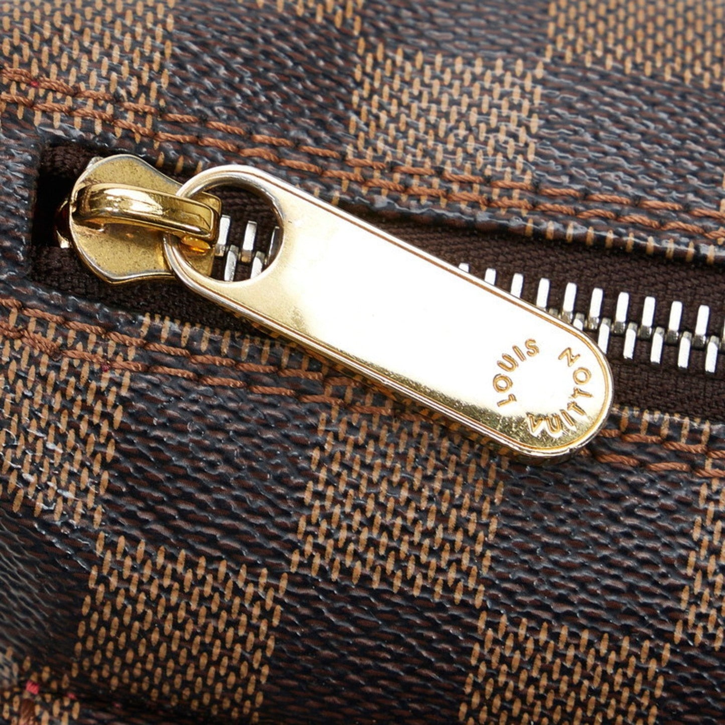 LOUIS VUITTON Damier Ravello GM Handbag Shoulder Bag N60006 Brown PVC Leather Women's