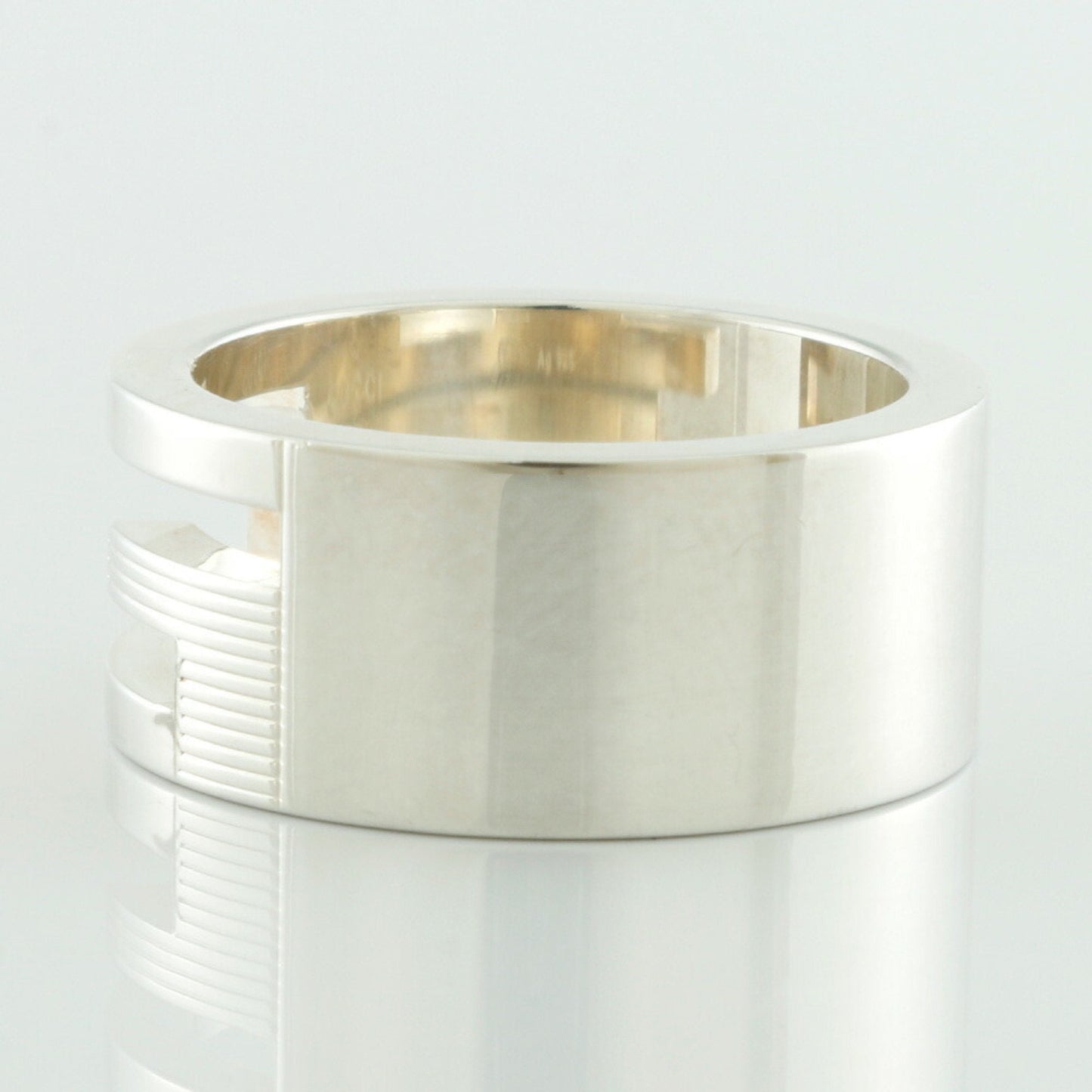 Gucci SV925 Ring G Mark 7.5 # 8 Silver Ladies 925