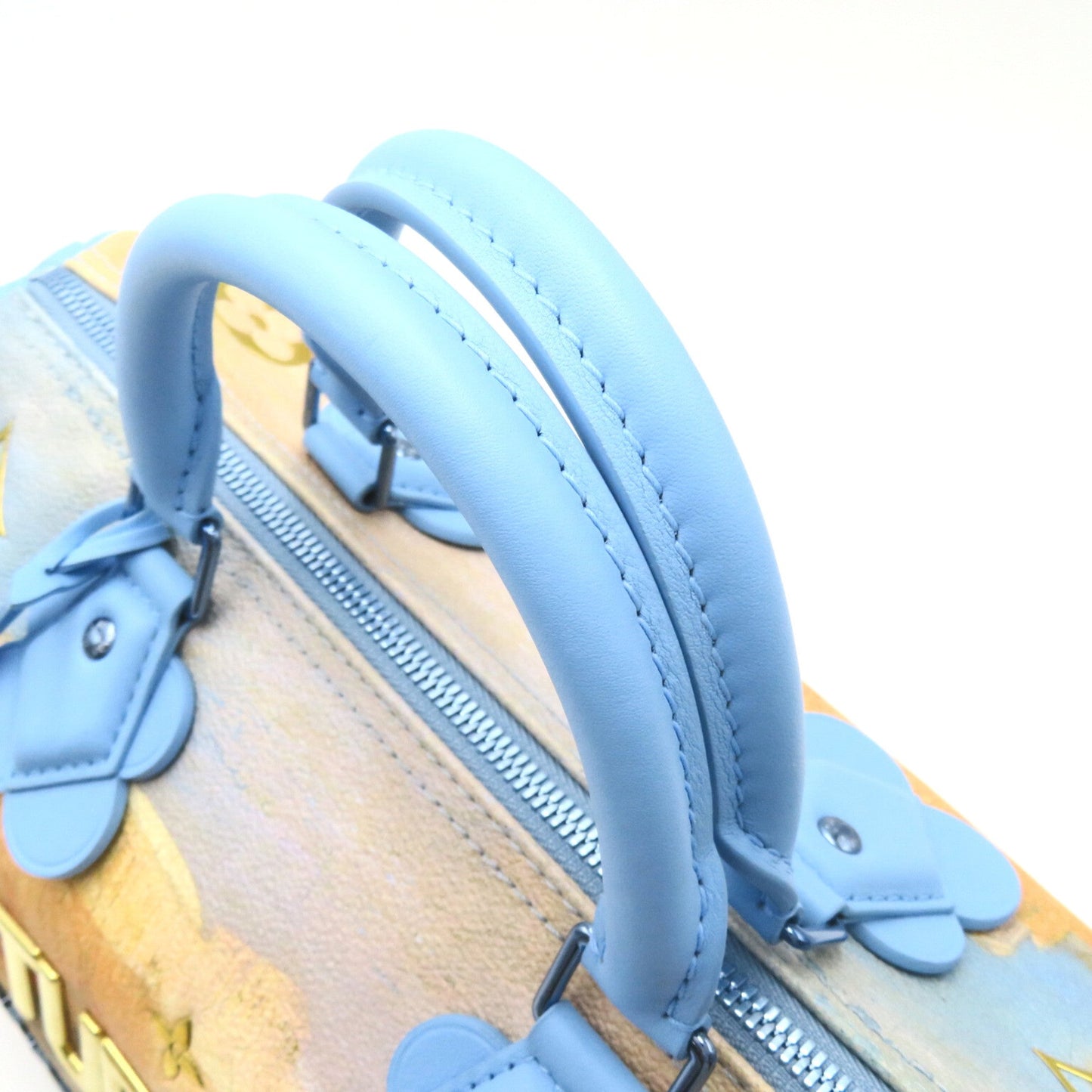 LOUIS VUITTON Blue Mulch color Masters collection PVC coated canvas M43306