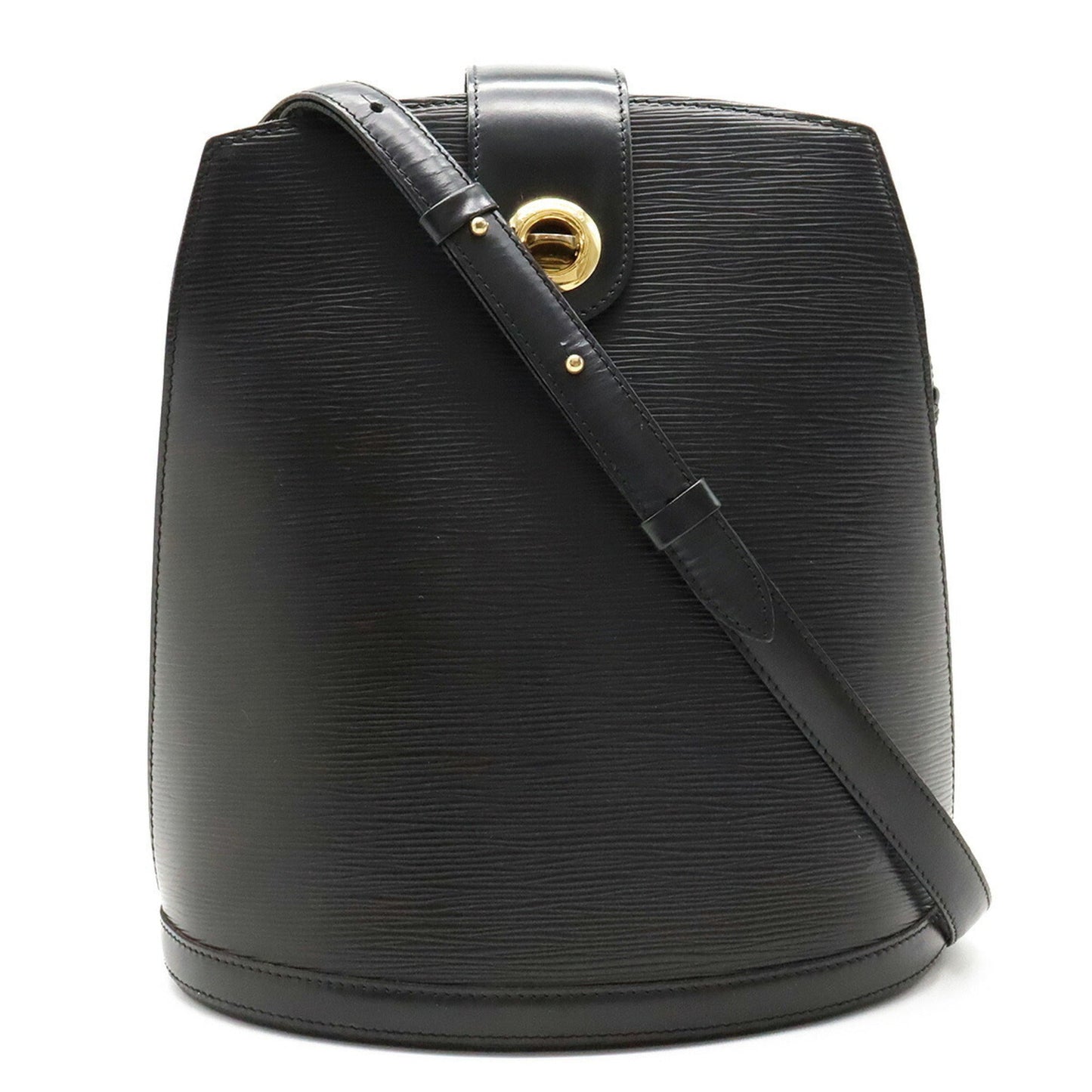 LOUIS VUITTON Epi Cluny Shoulder Bag Leather Noir Black M52252