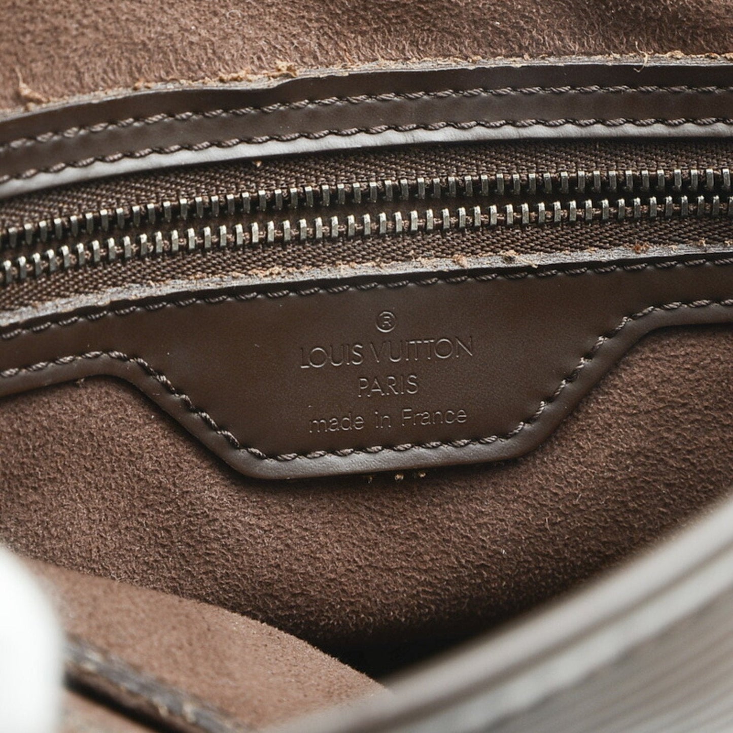 LOUIS VUITTON Epi Bucket PM Tote Bag with Pouch Mocha Brown M58990