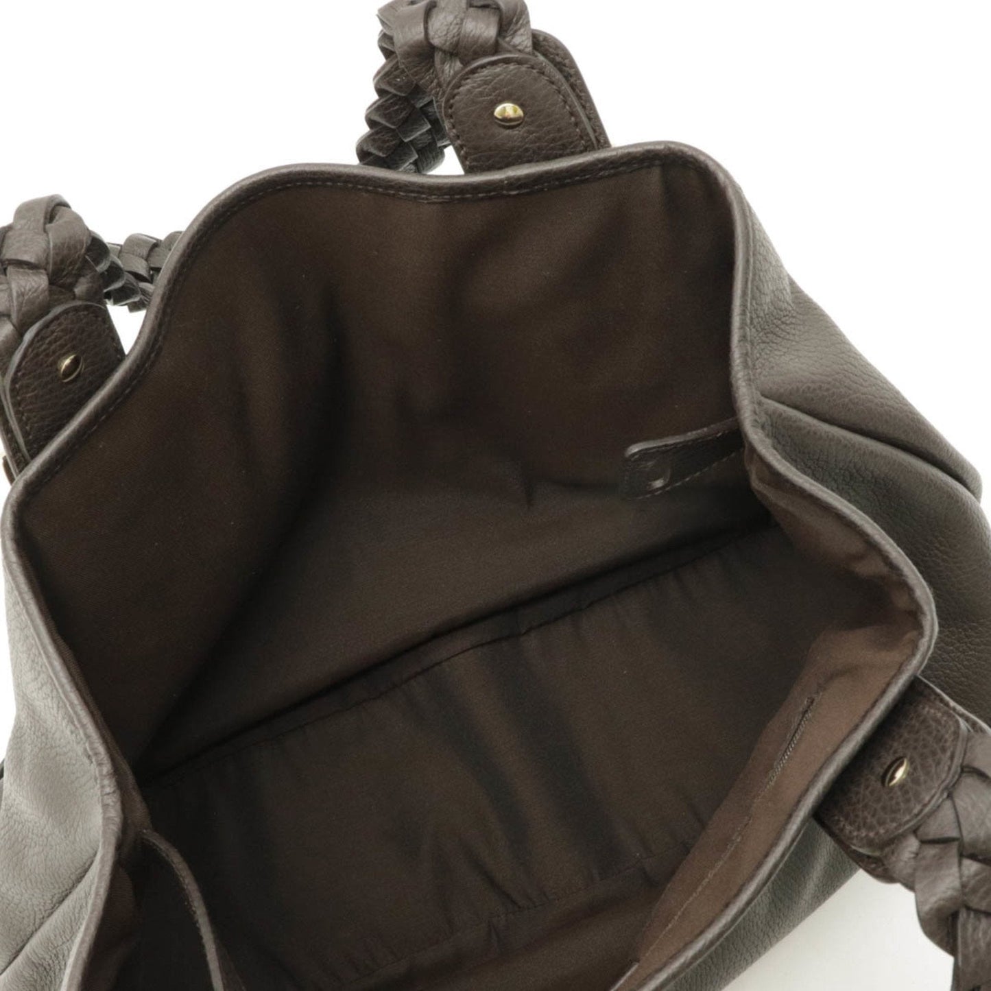 Gucci horsebit shoulder bag leather charcoal brown 336654