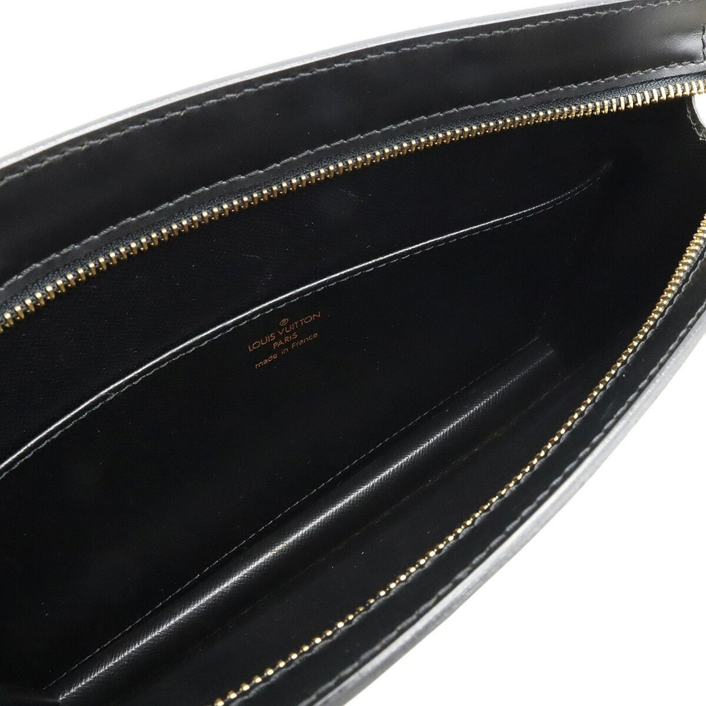 LOUIS VUITTON Epi Pochette Homme Second Bag Clutch Noir Black M52522