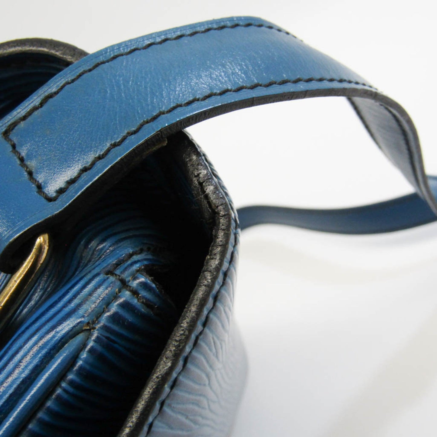 LOUIS VUITTON Epi Cartouchiere M52245 Women's Shoulder Bag Toledo Blue