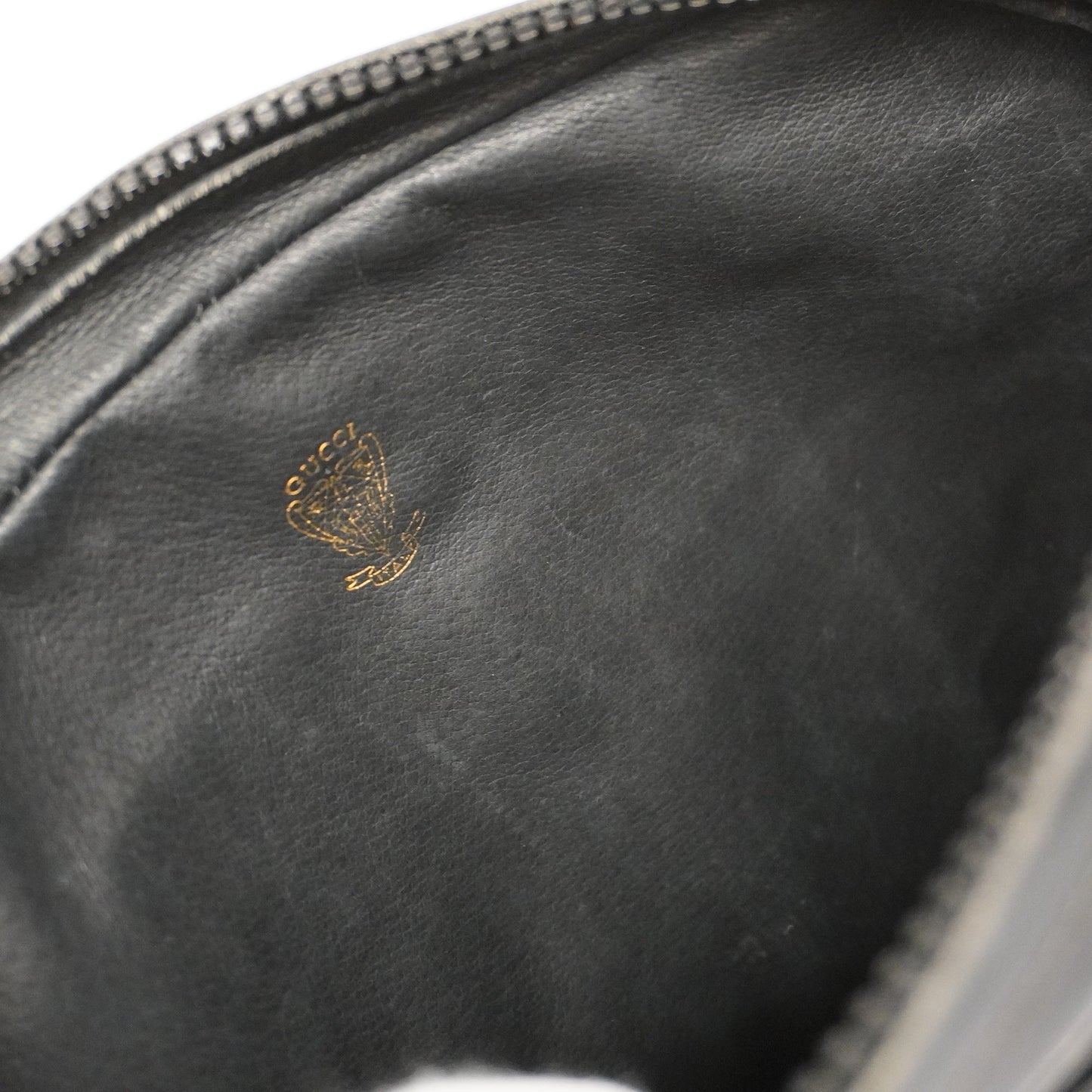 GUCCI  Micro GG 22 001 3100 Women's Canvas,Leather Shoulder Bag Black